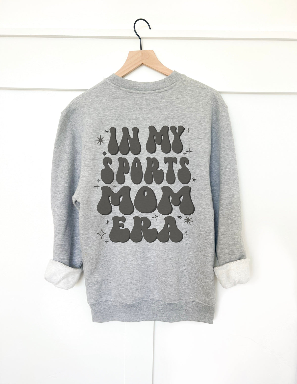 In my sports mom era back print basic sweatshirt Sports collection Gildan 18000 sweatshirt 
