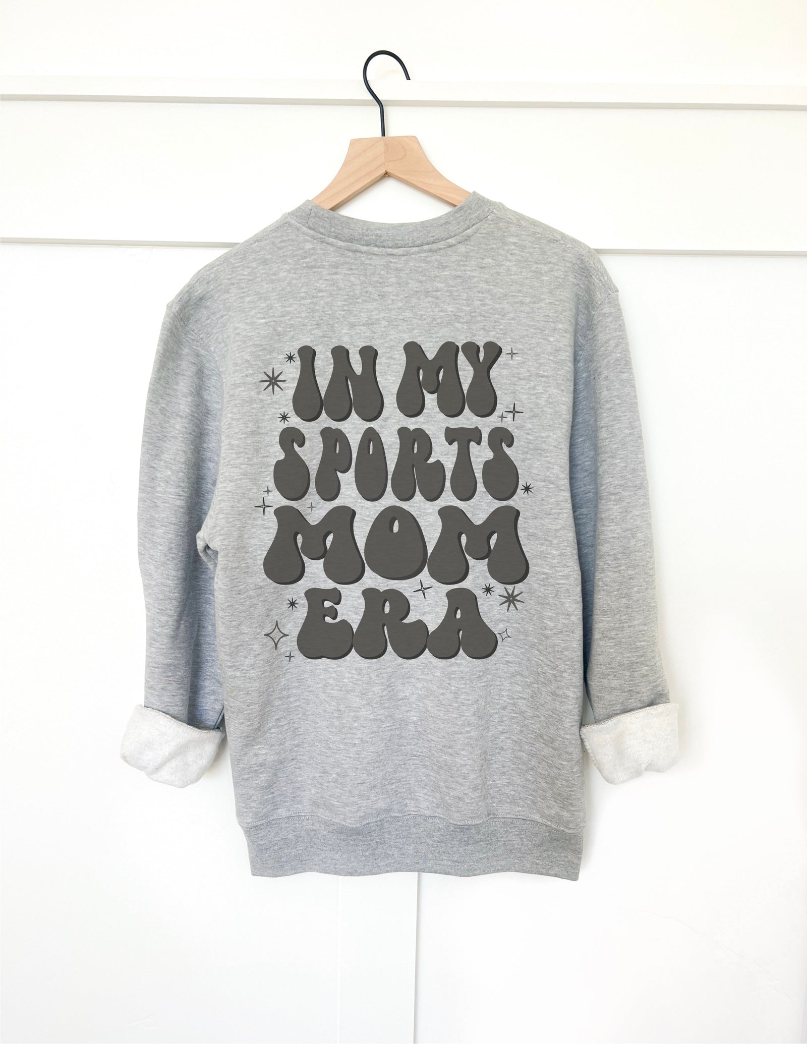In my sports mom era back print basic sweatshirt Sports collection Gildan 18000 sweatshirt 