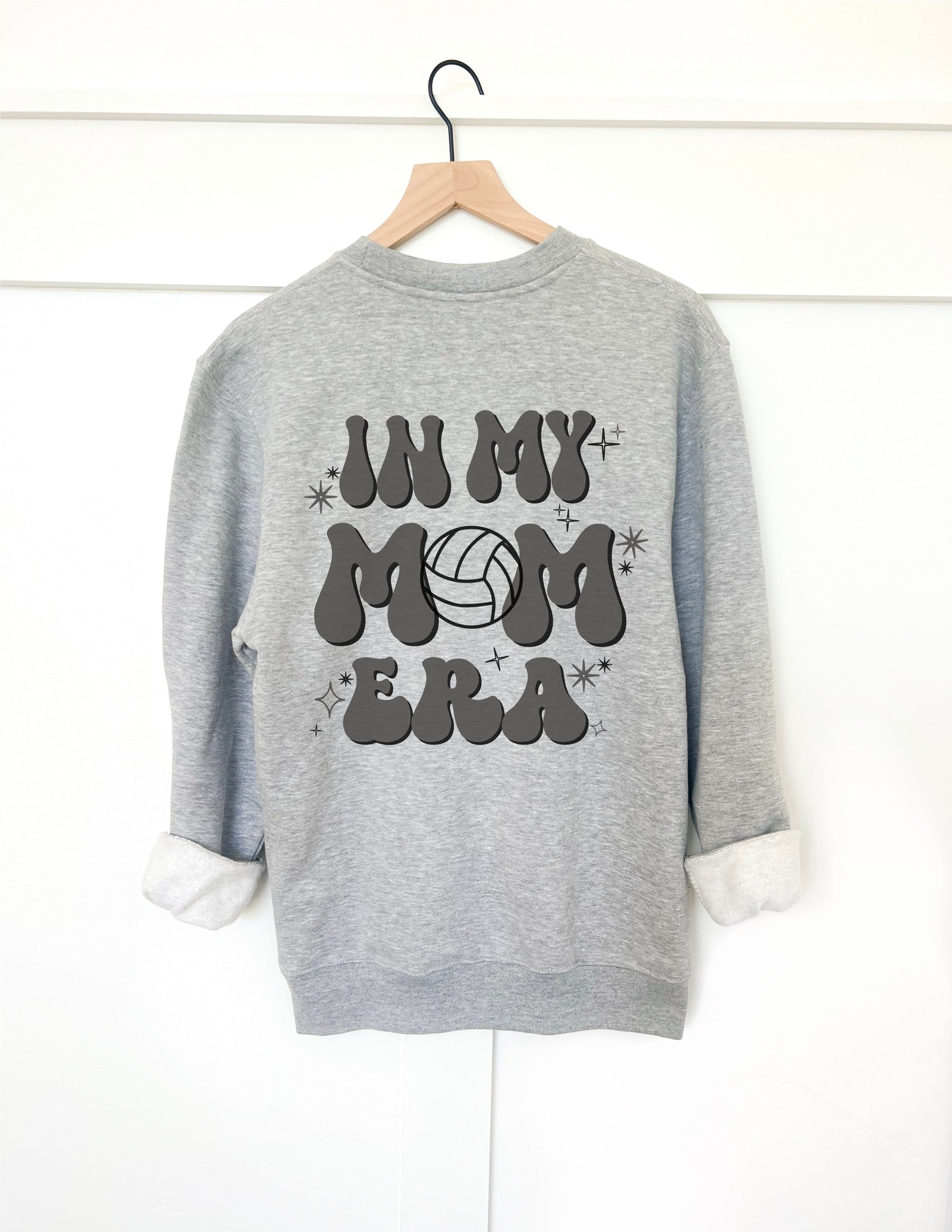 In my volleyball mom era back print basic sweatshirt Sports collection Gildan 18000 sweatshirt 