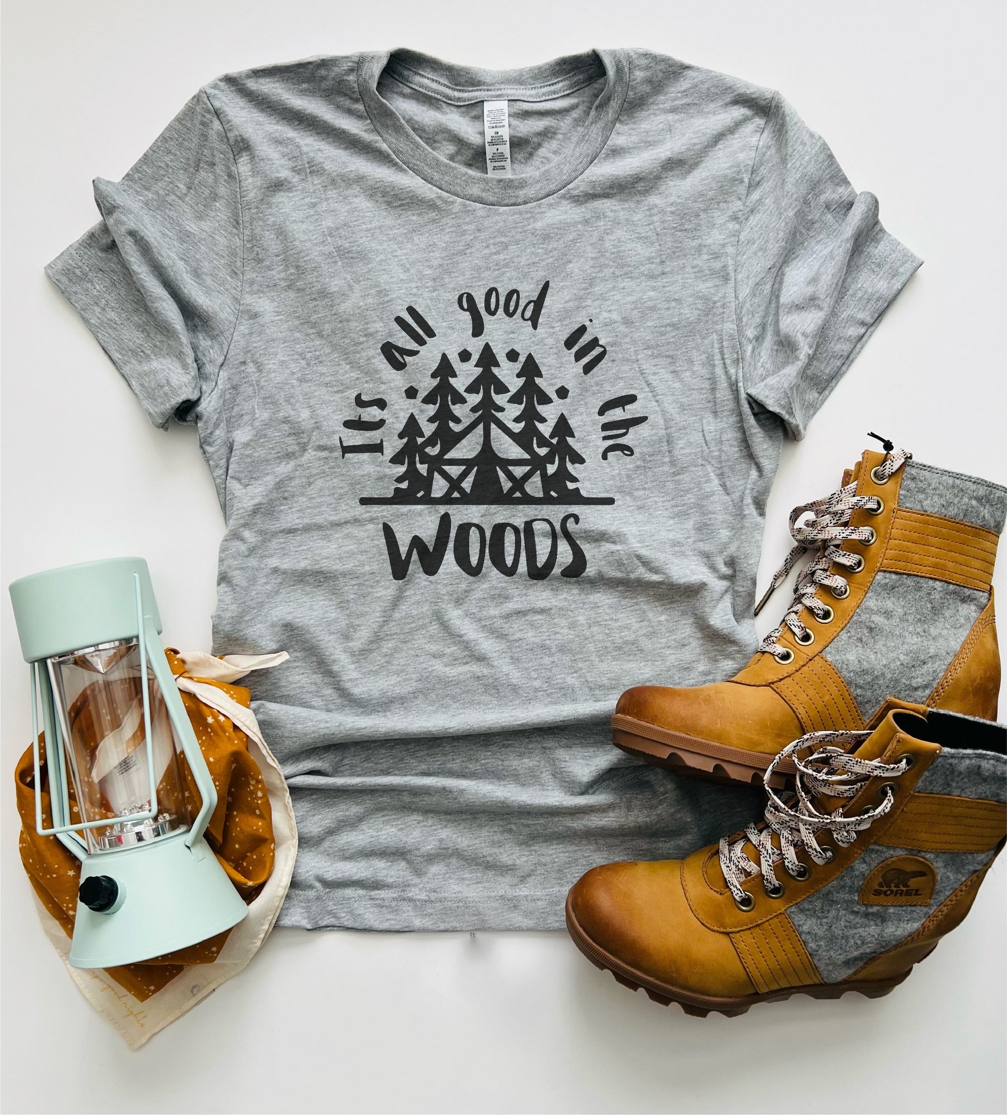 It’s all good in the woods Short sleeve camping tee Bella Canvas 3001 