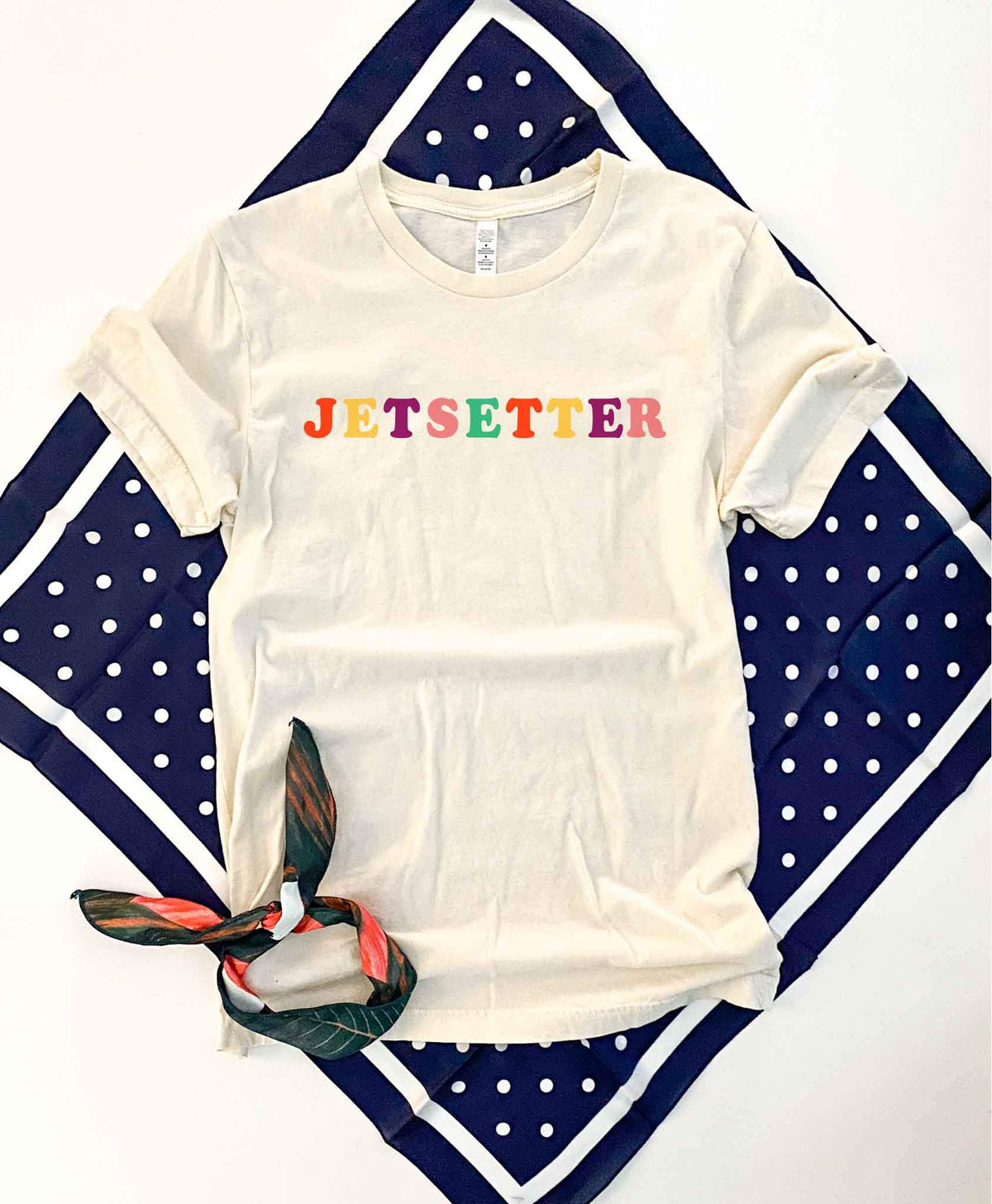 Jetsetter tee Short sleeve spring tee Bella Canvas 3001 
