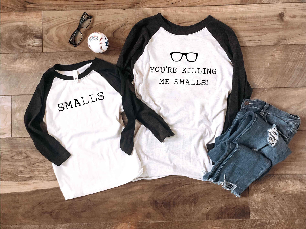 Kids and adults Smalls baseball tee Kids baseball tee Bella canvas youth baseball tee 