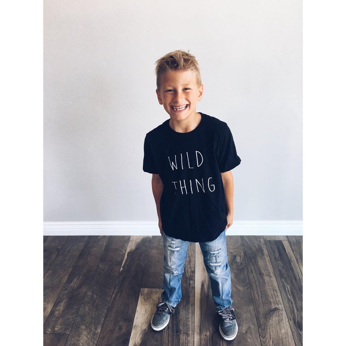 Kids Wild Thing tee Kids short sleeve halloween tee Next Level 3310 kids tee black 