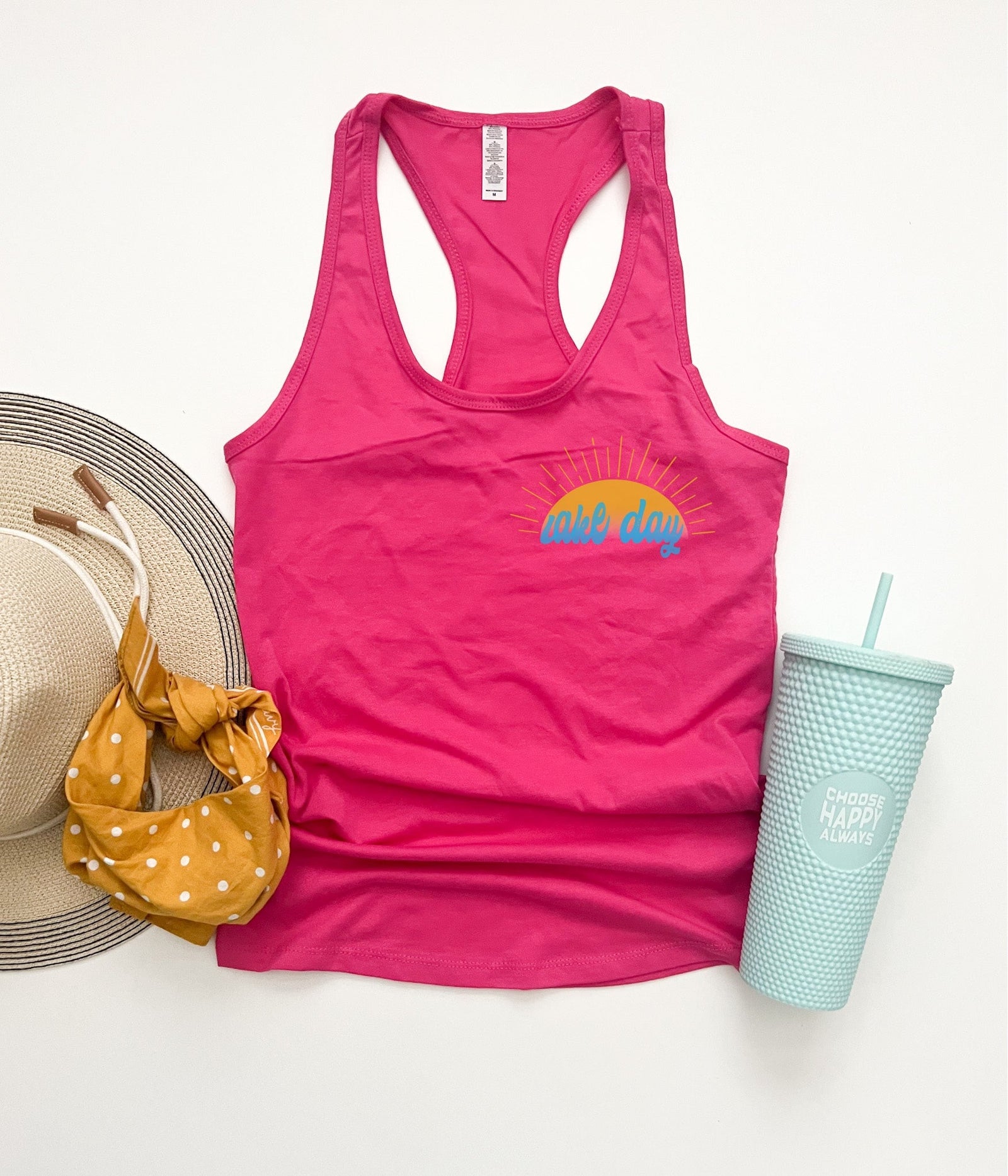 Lake day women's racerback tank Summer tank Next Level 1533 tank 