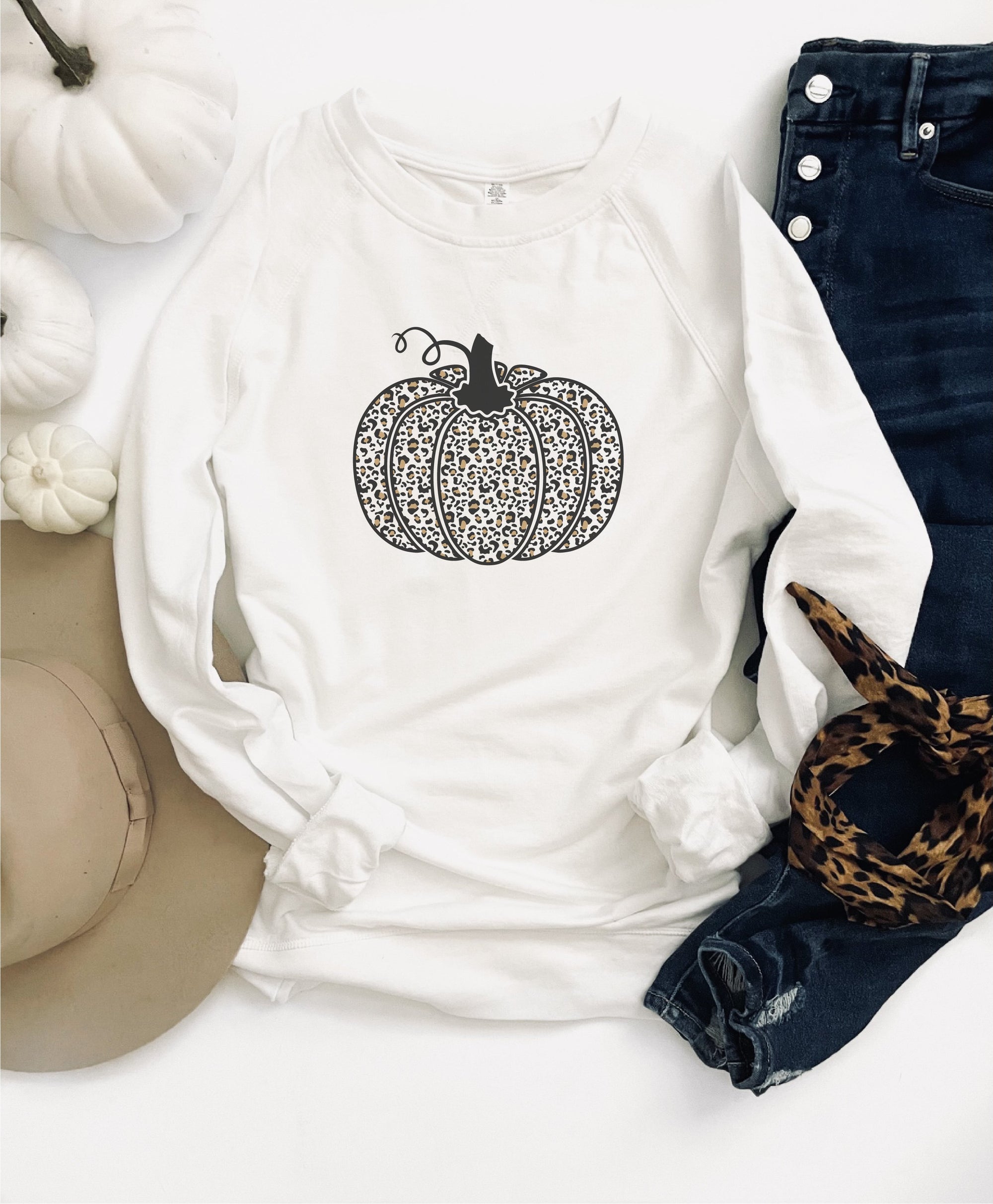 Leopard pumpkin french terry raglan Fall French Terry raglan Independent trading ss1000c 