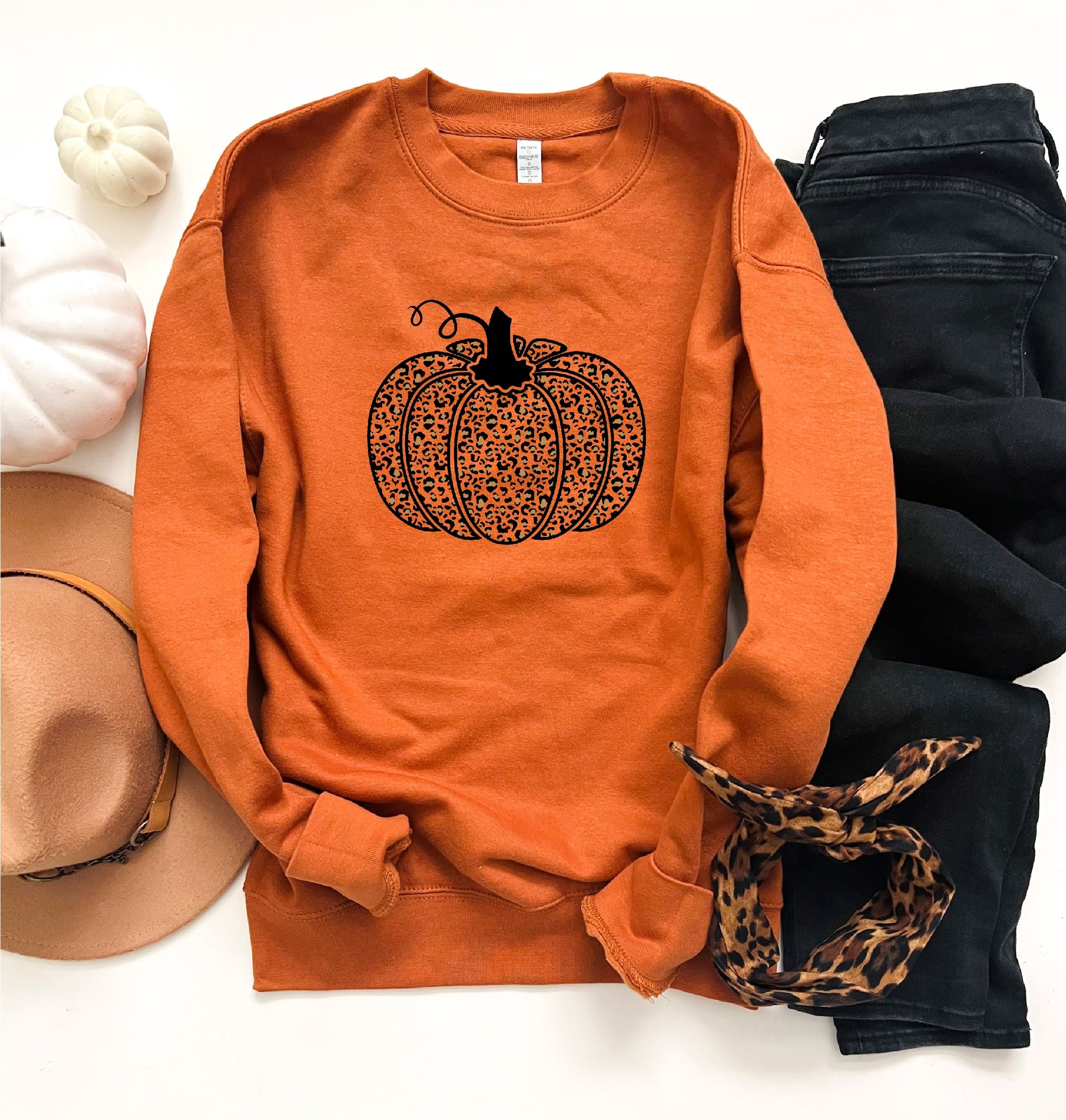 Leopard pumpkin sweatshirt Fall sweatshirt CH fleece sweatshirt adobe 