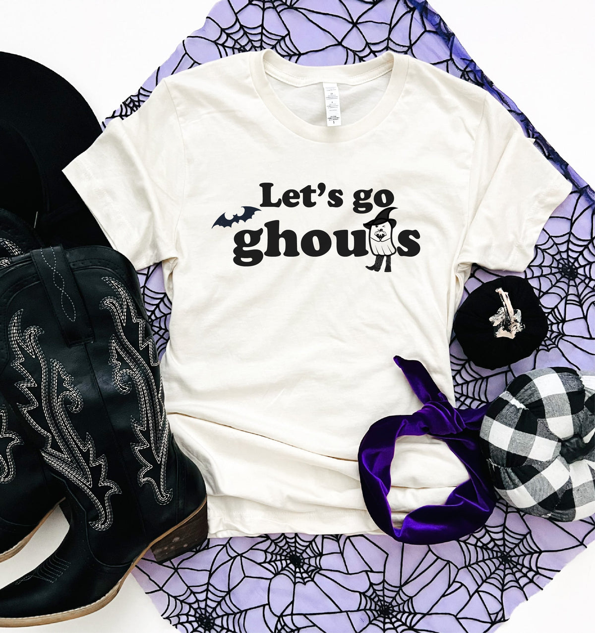 Let's go ghouls tee Short Sleeve halloween tee Bella canvas 3001 