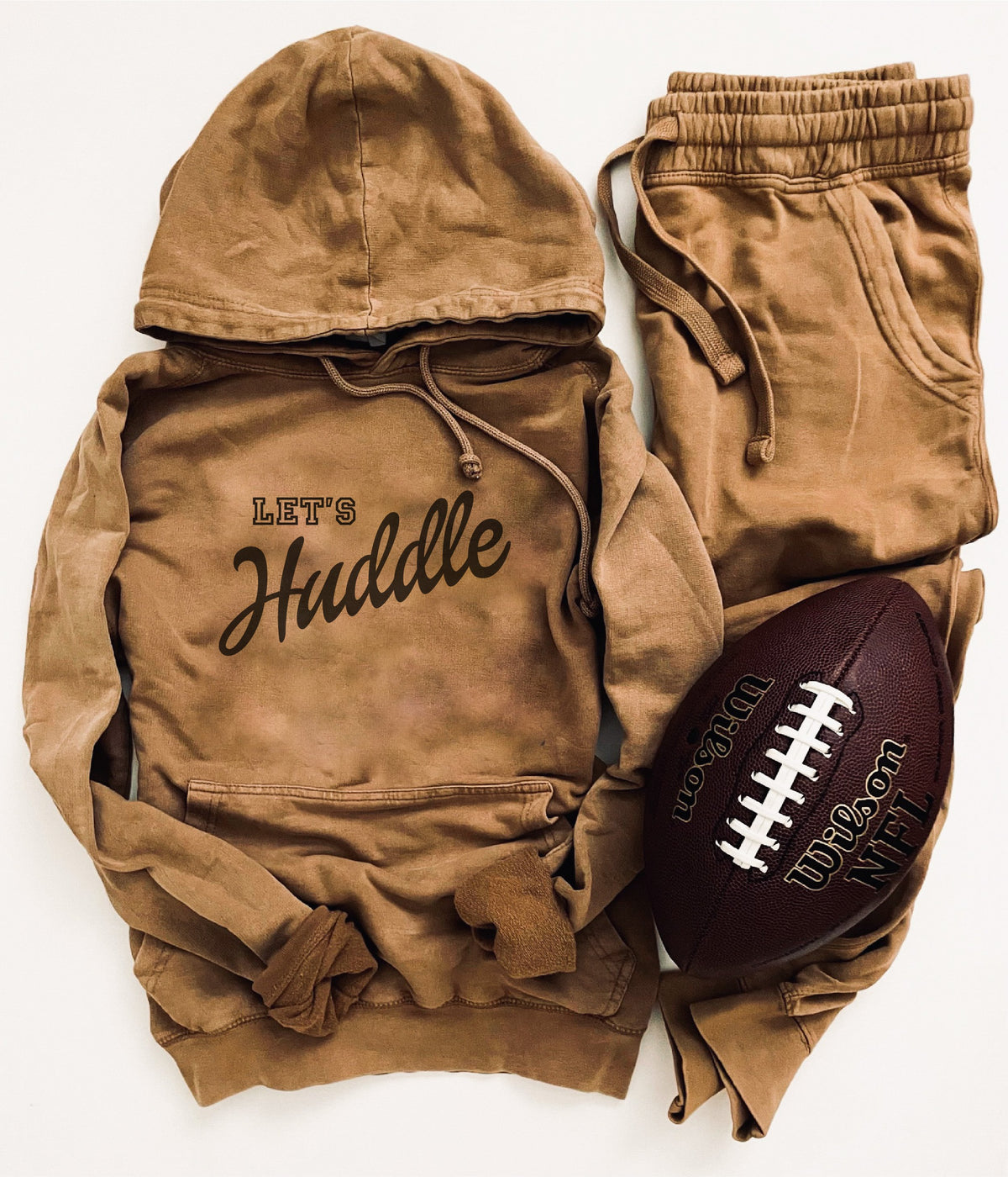 Let&#39;s huddle unisex vintage wash hoodie Football hoodie Lane Seven vintage hoodie 