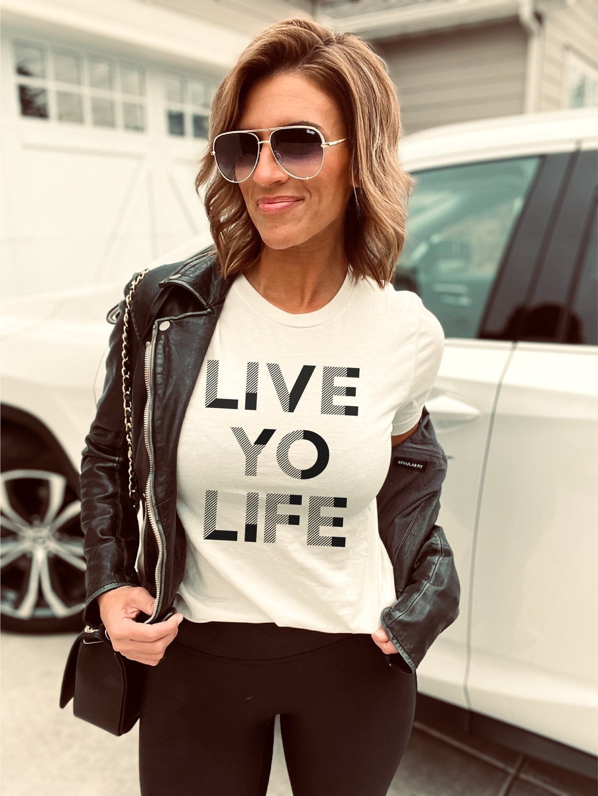 Live yo life tee Short sleeve spring tee Bella Canvas 3001 