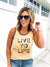 Live yo life unisex ringer tank Patriotic tank Cotton heritage m1792 