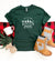 Local farm trees tee Short sleeve holiday tee Bella Canvas 3001 heather forest 