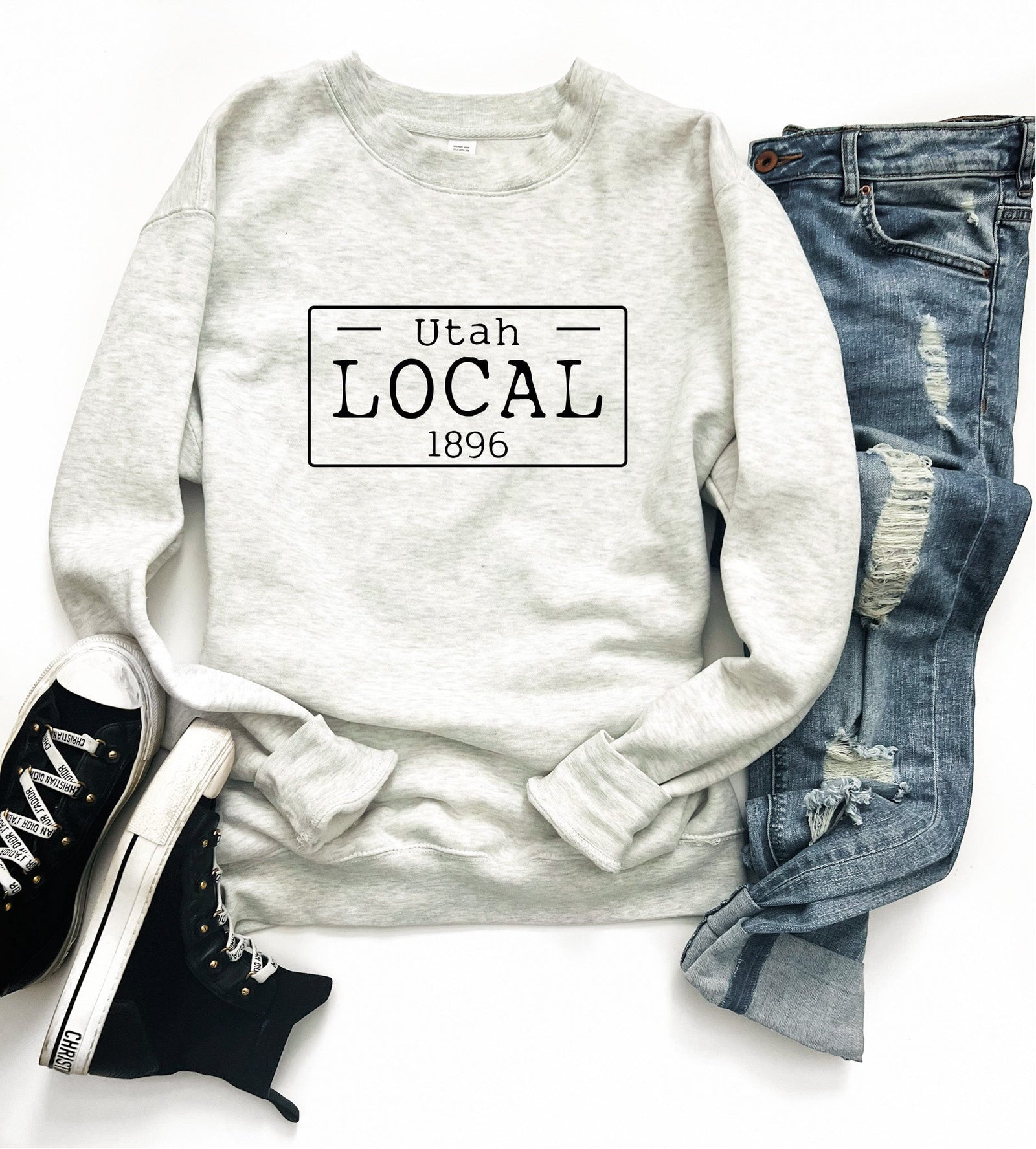 Local license sweatshirt- Tennessee,Texas,Utah,Vermont,Virginia,Washington,West Virginia,Wisconsin,Wyoming State sweatshirt Lane seven unisex sweatshirt 