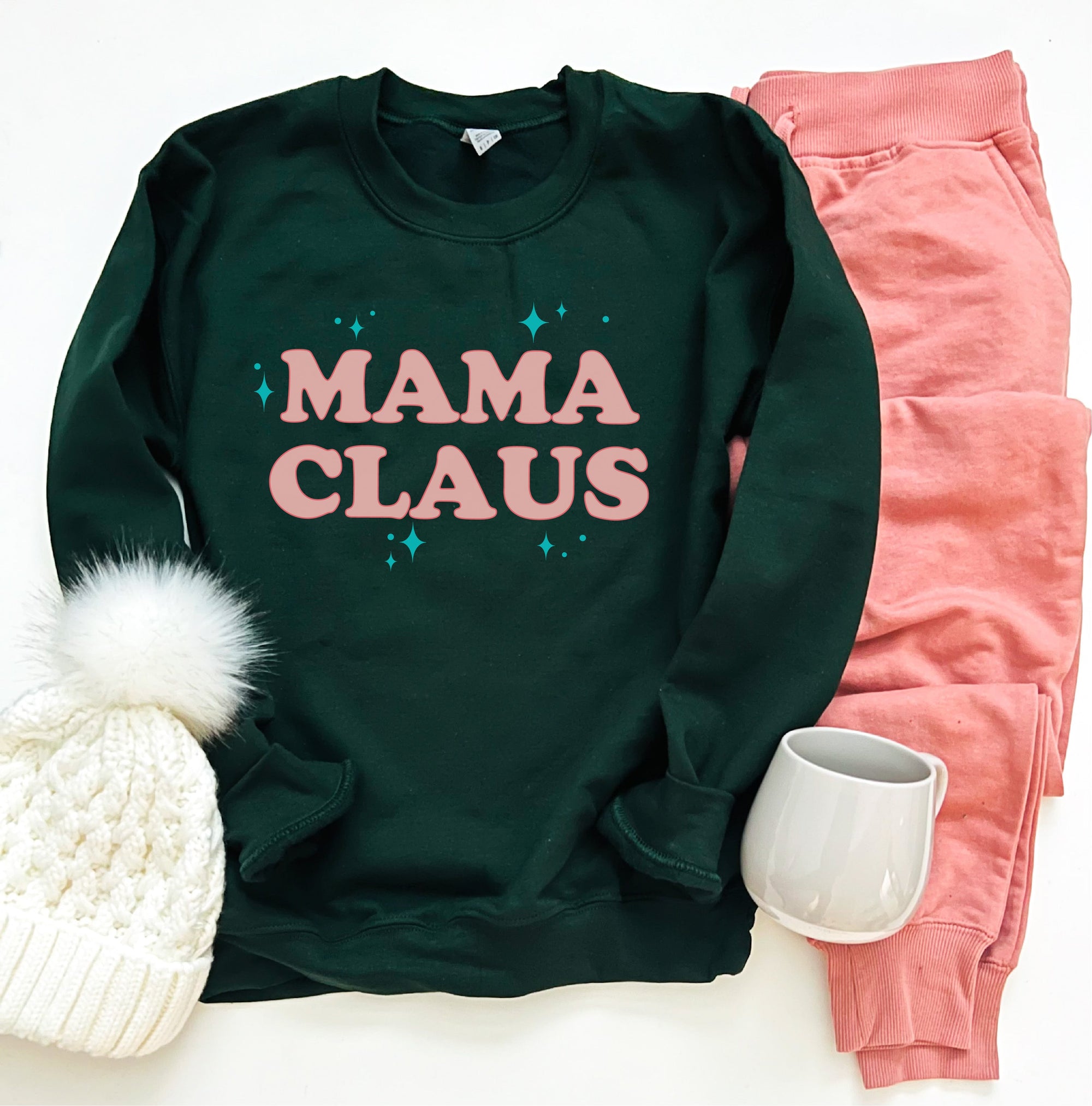 Mama claus basic sweatshirt Holiday sweatshirt Gildan 18000 sweatshirt 