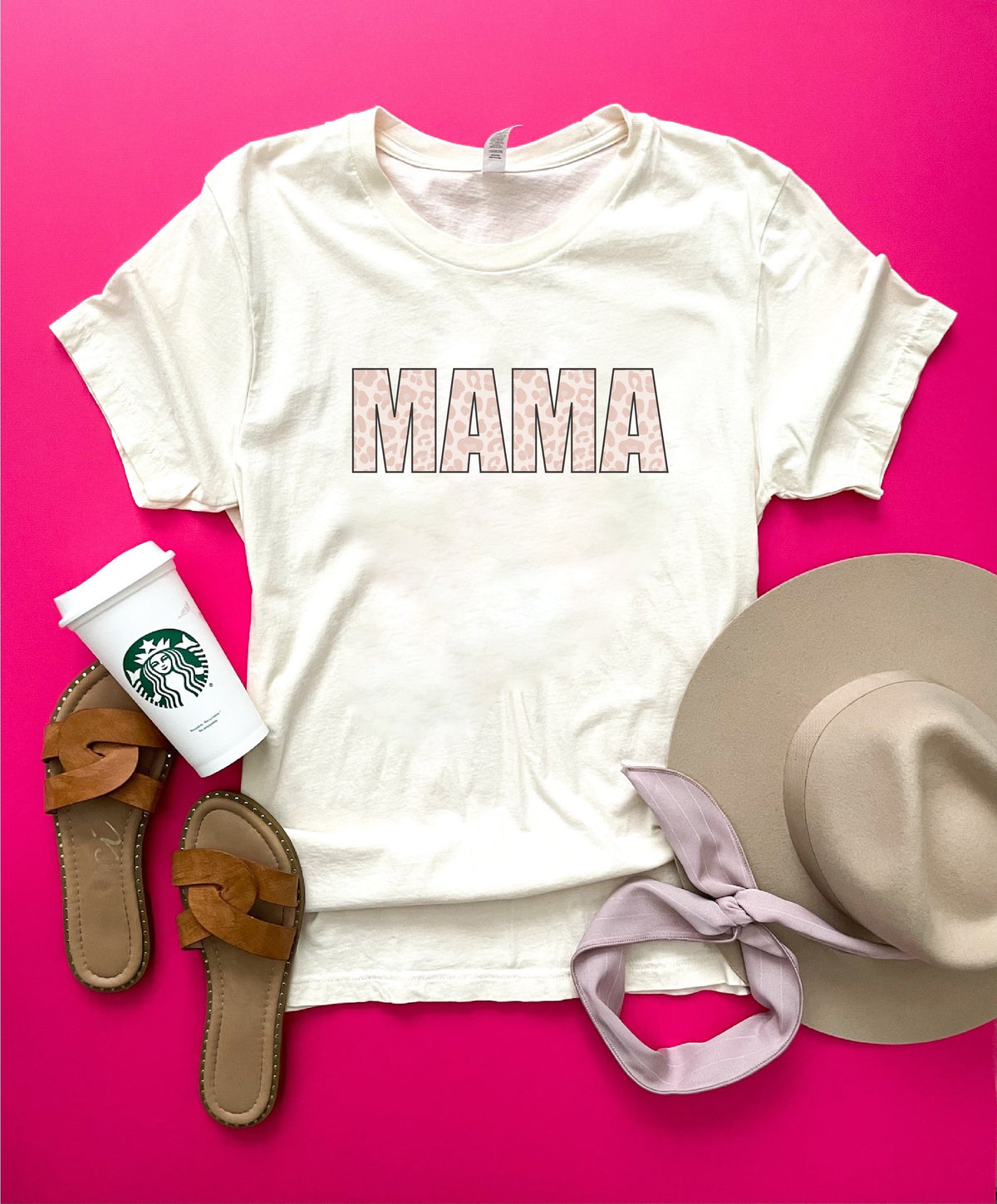 Mama leopard tee Short sleeve mom tee Bella Canvas 3001 XS Cream 