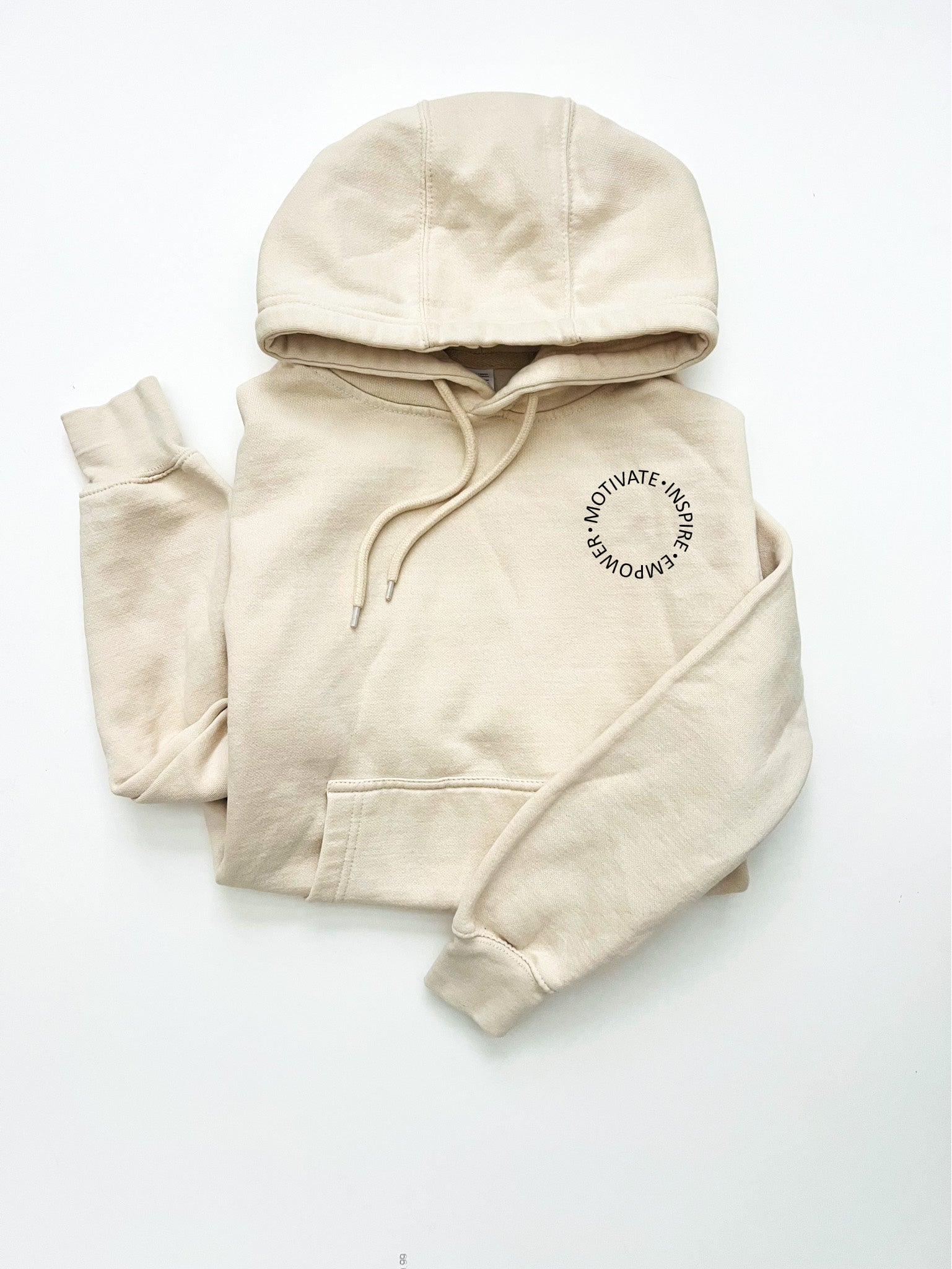 Motivate, inspire, empower fleece hoodie Affirmation collection Lane seven fleece hoodie 
