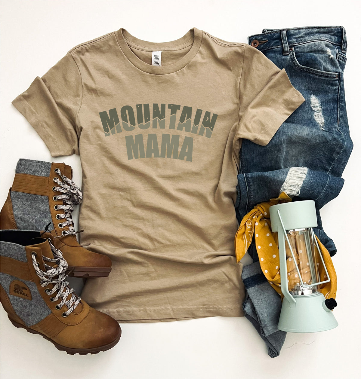 Mountain mama tee Short sleeve travel tee Bella Canvas 3001 
