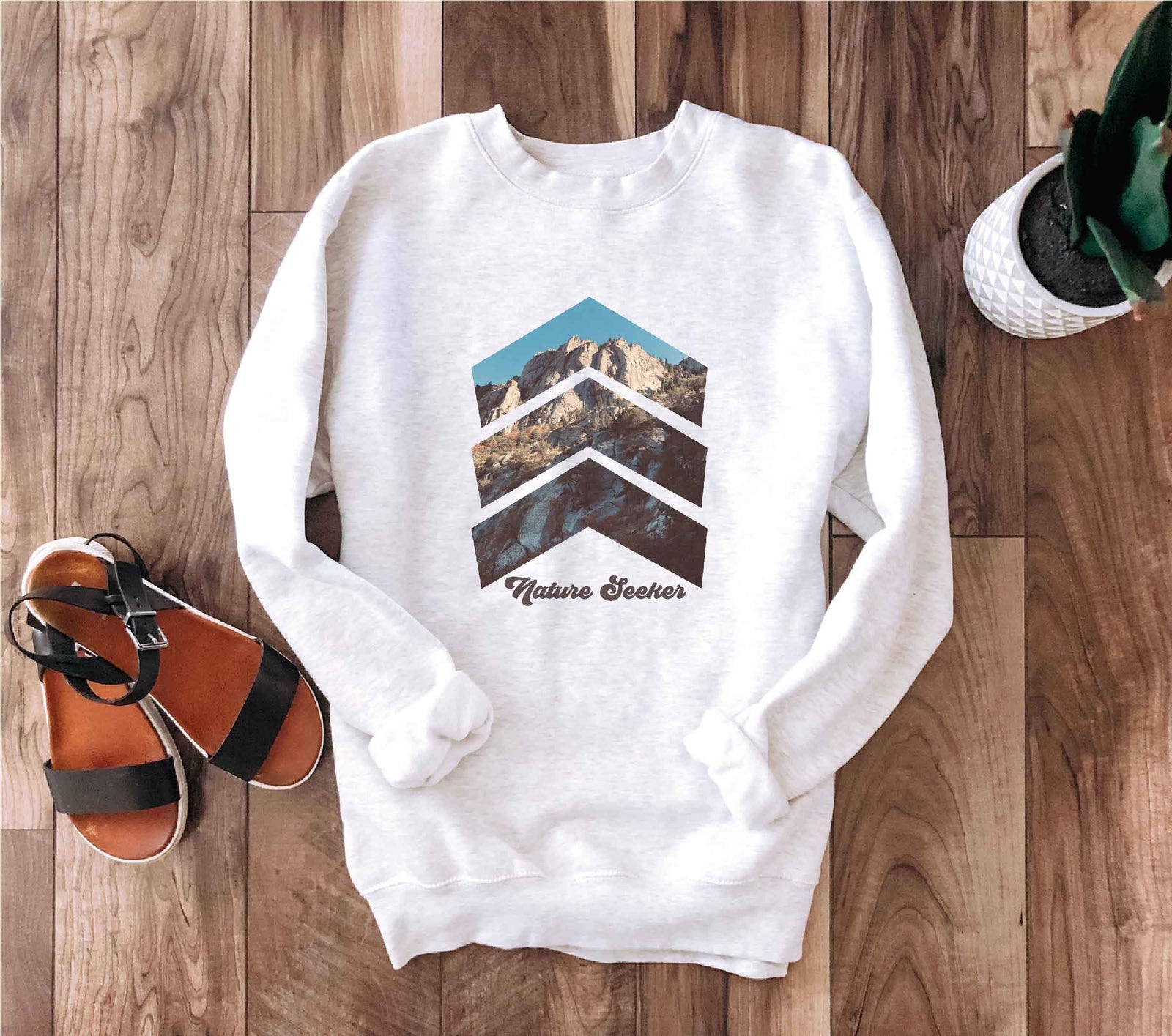 Nature seeker sweatshirt Miscellaneous sweatshirt Lane seven unisex sweatshirt oatmeal 