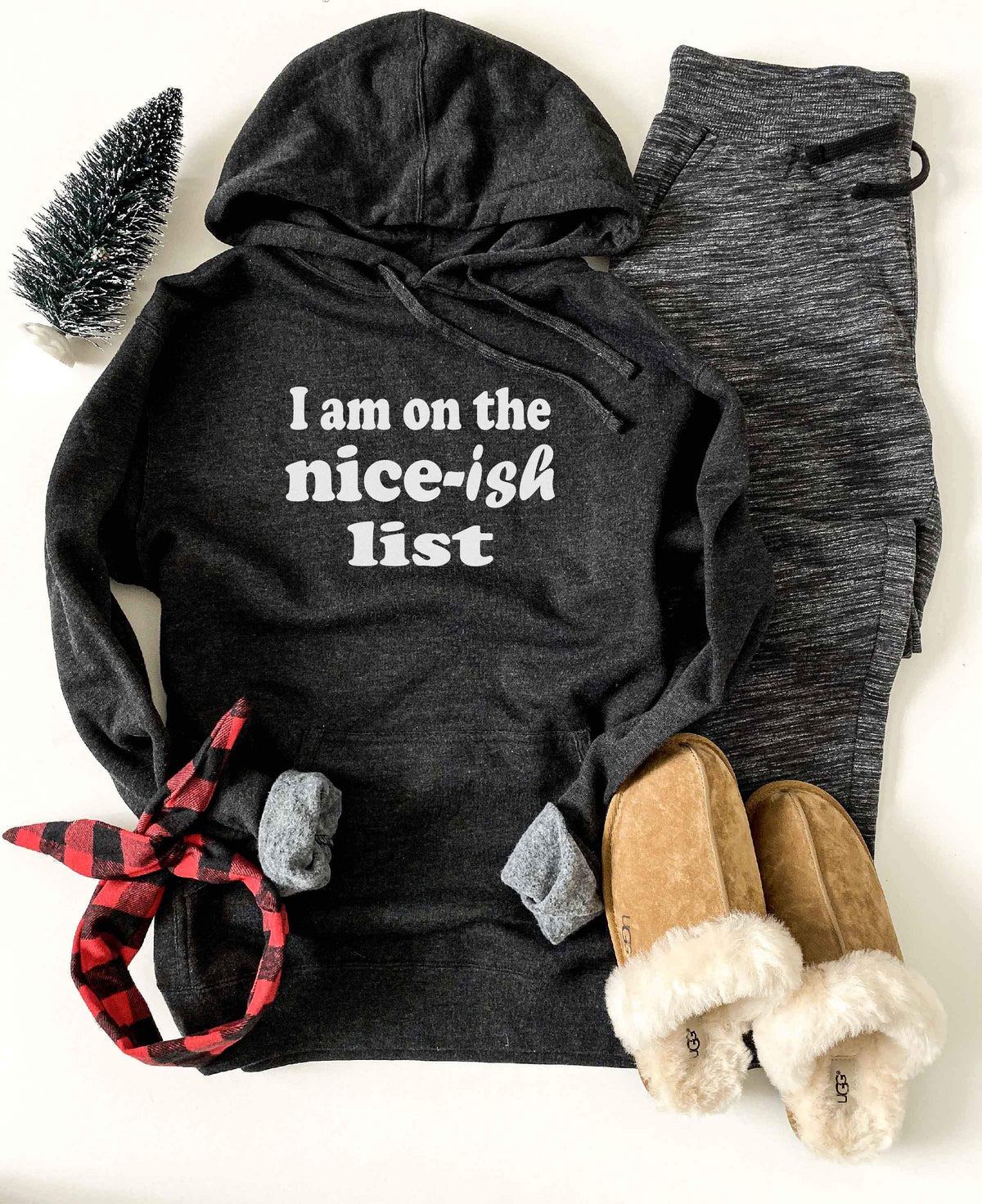 Nice-ish list french terry hoodie Holiday hoodie lane seven french terry hoodie XS Charcoal 