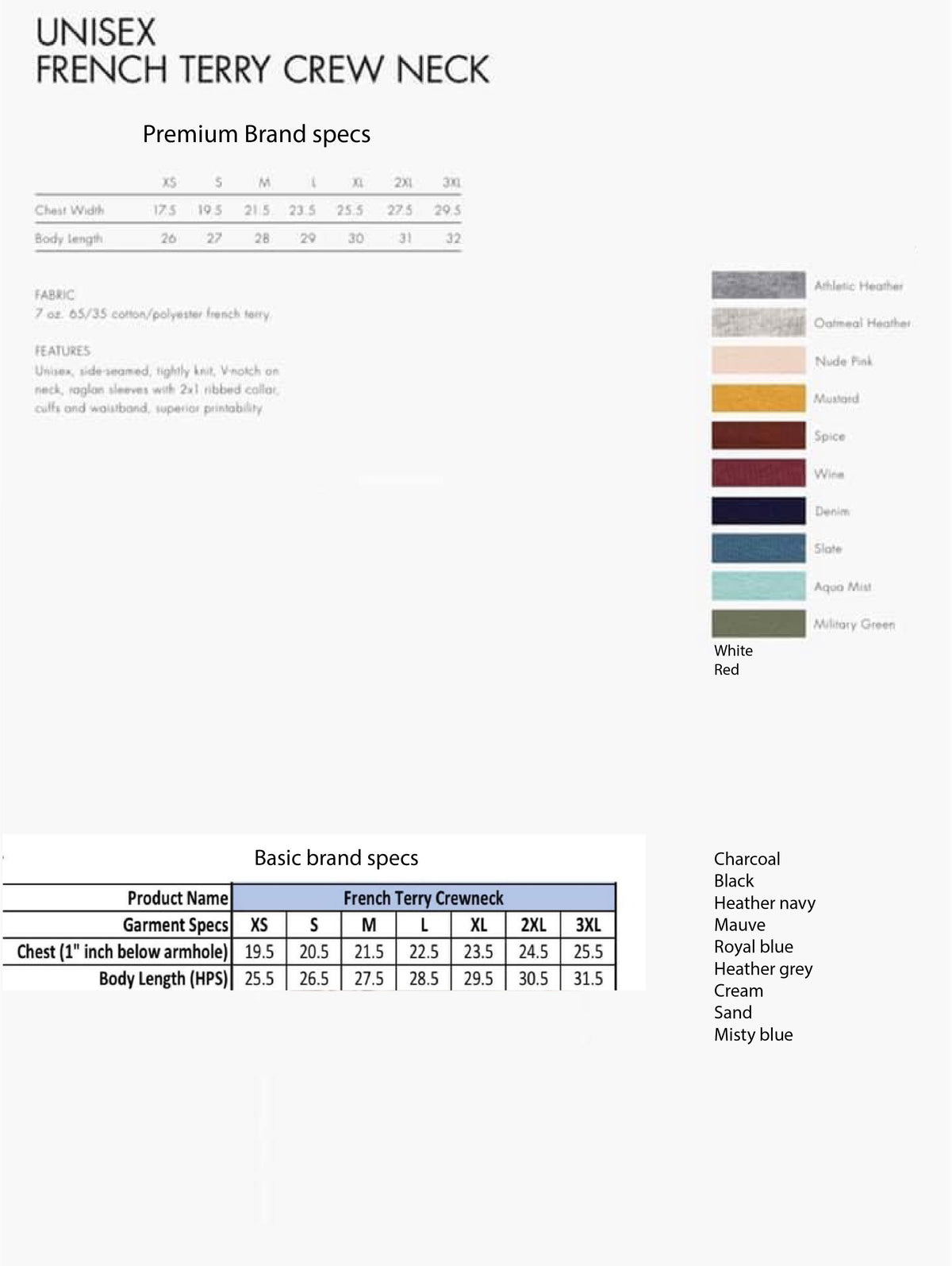 Nice-ish list french terry raglan Holiday French Terry raglan Lane seven French Terry raglan 