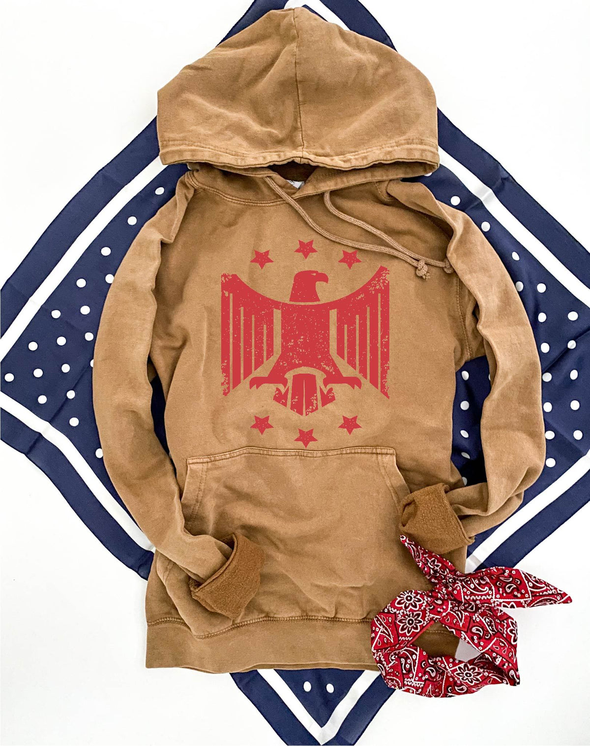 Patriotic eagle vintage wash hoodie Patriotic hoodie Lane Seven vintage hoodie 