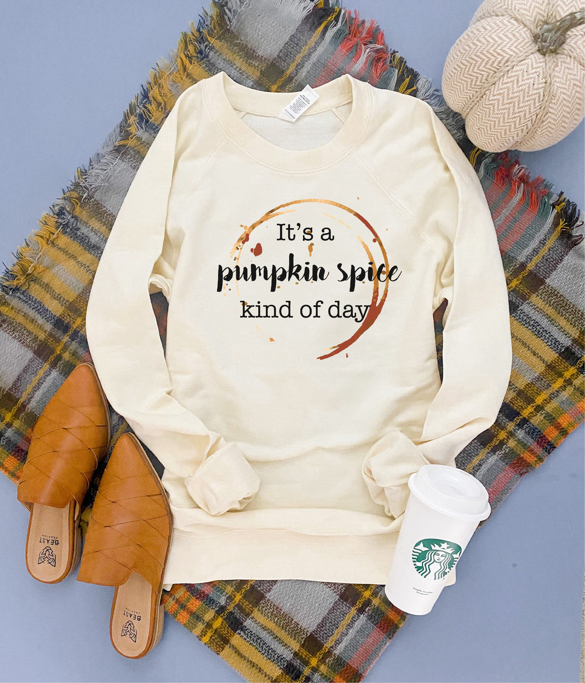 Pumpkin spice kind of day french terry raglan Fall French Terry raglan Cotton heritage French Terry raglan 