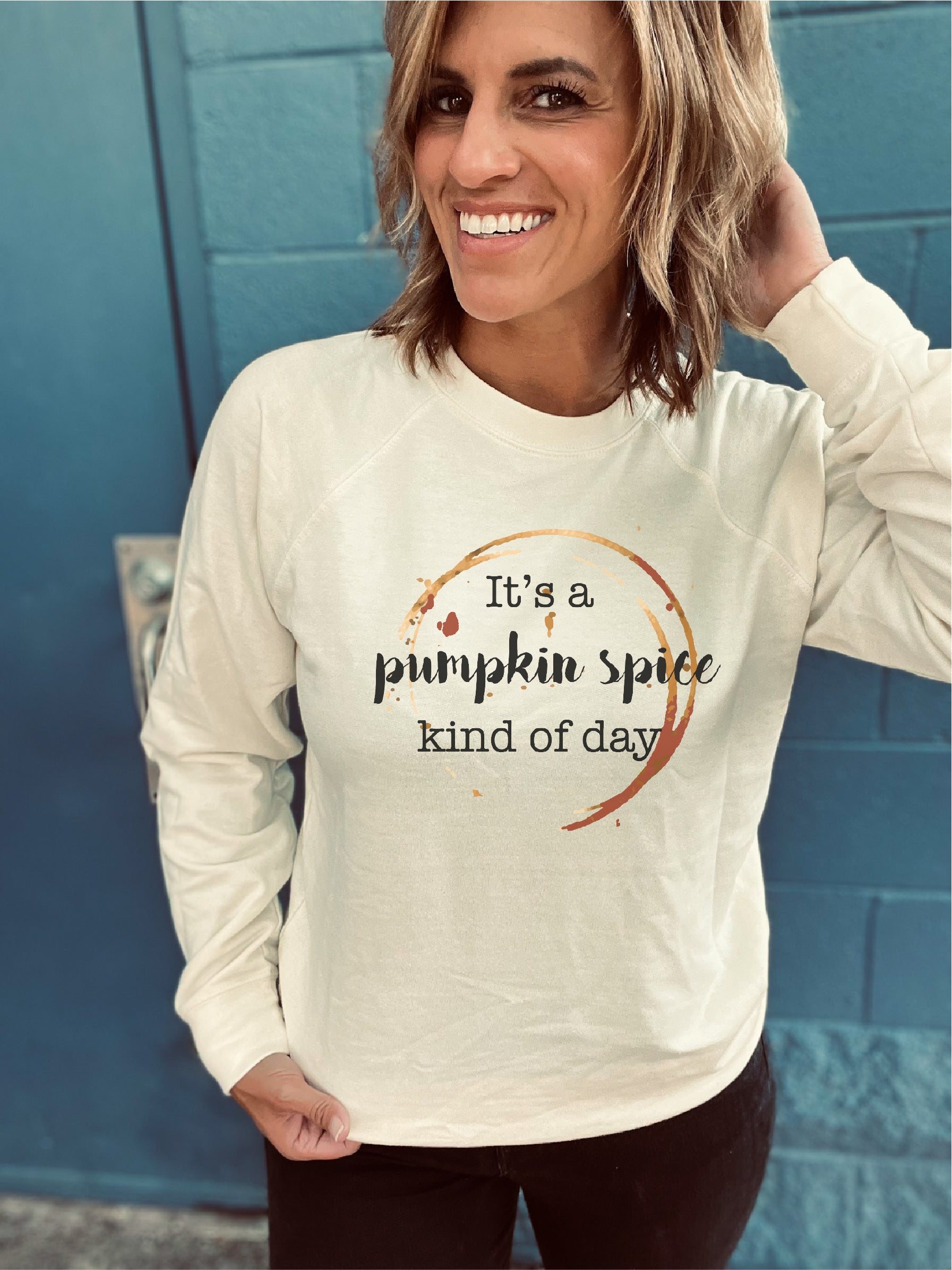 Pumpkin spice kind of day french terry raglan Fall French Terry raglan SS1000c 