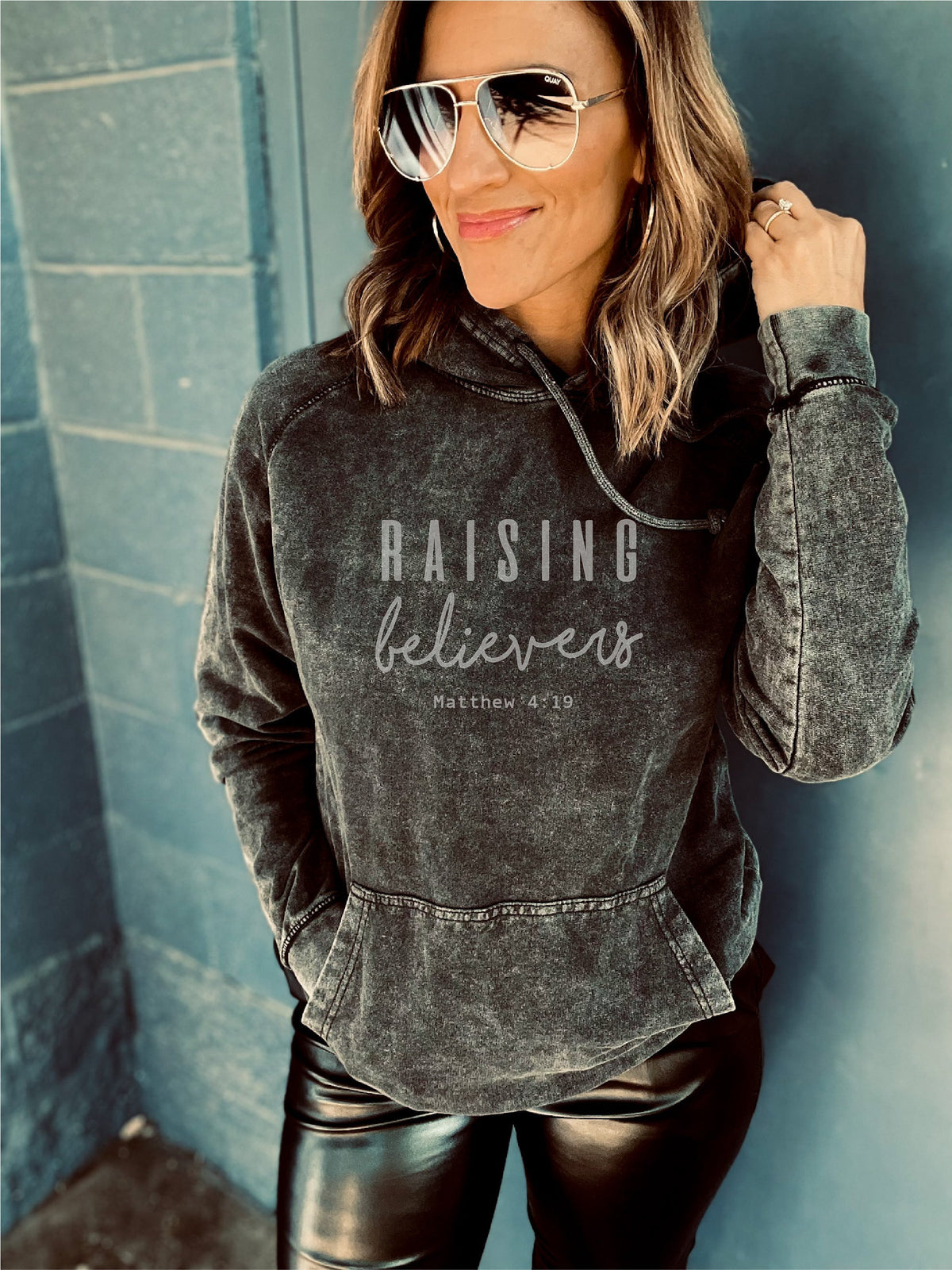 Raising believers Matthew 4:19 vintage wash hoodie Basketball hoodie Lane Seven vintage hoodie 