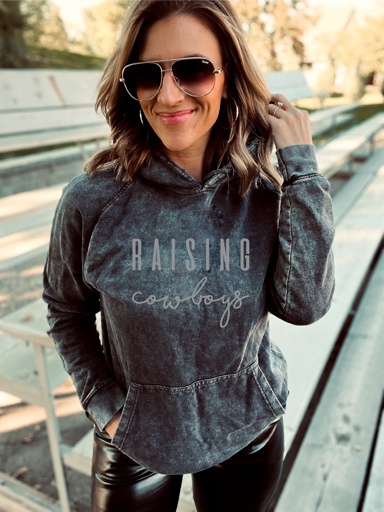 Raising cowboys vintage wash hoodie Sports hoodie Lane Seven vintage hoodie 