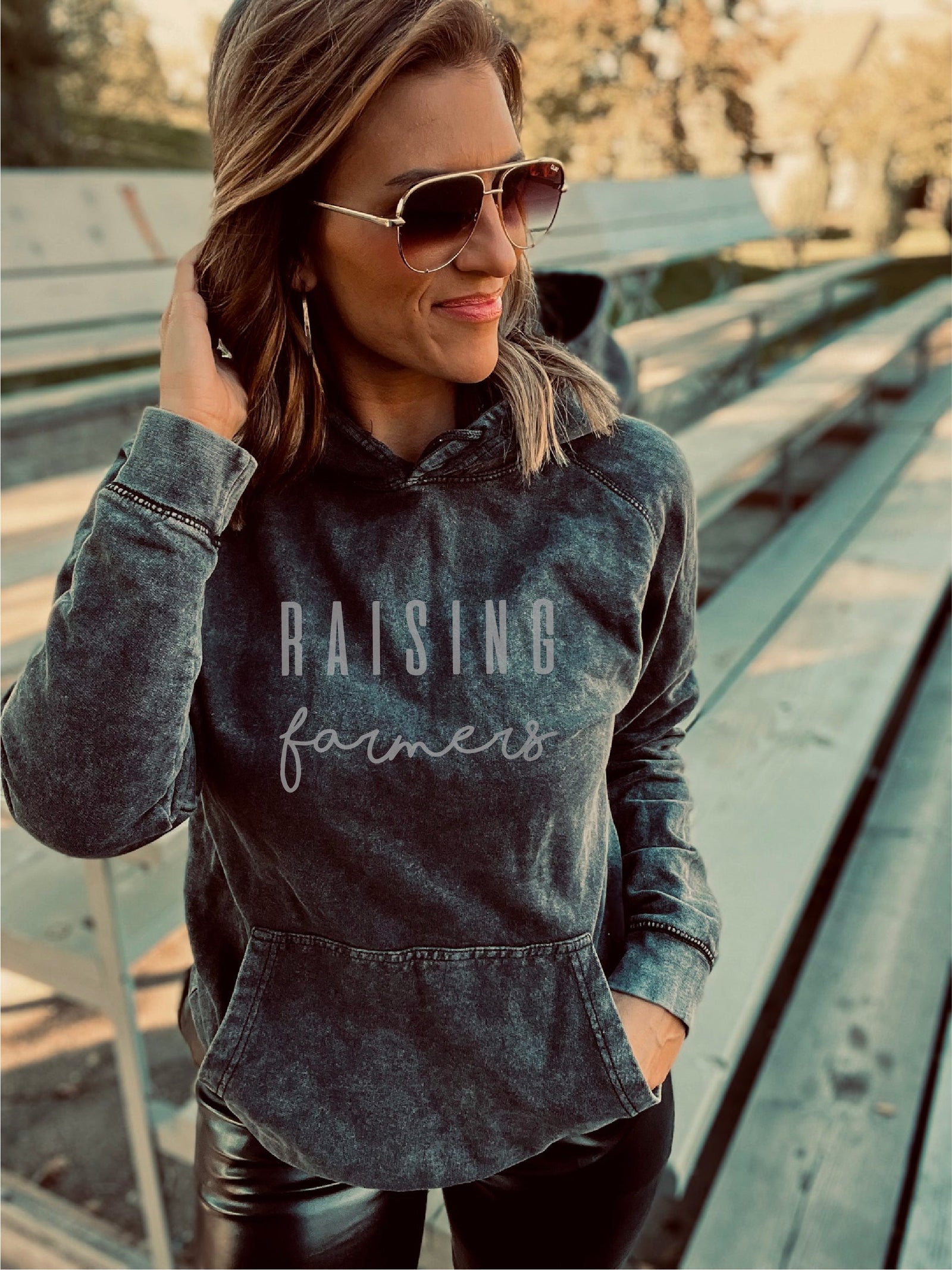 Raising farmers vintage wash hoodie Sports hoodie Lane Seven vintage hoodie 