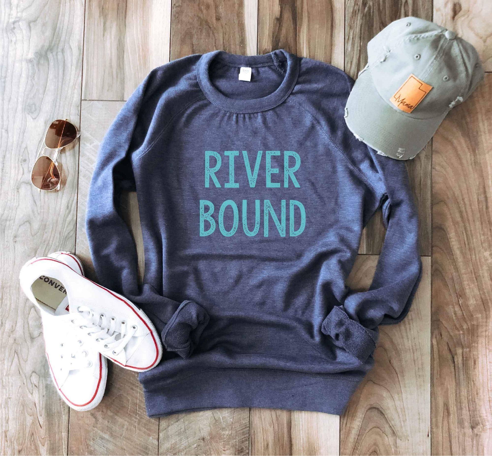 River bound french terry raglan River French Terry raglan Lane seven French Terry raglan navy 