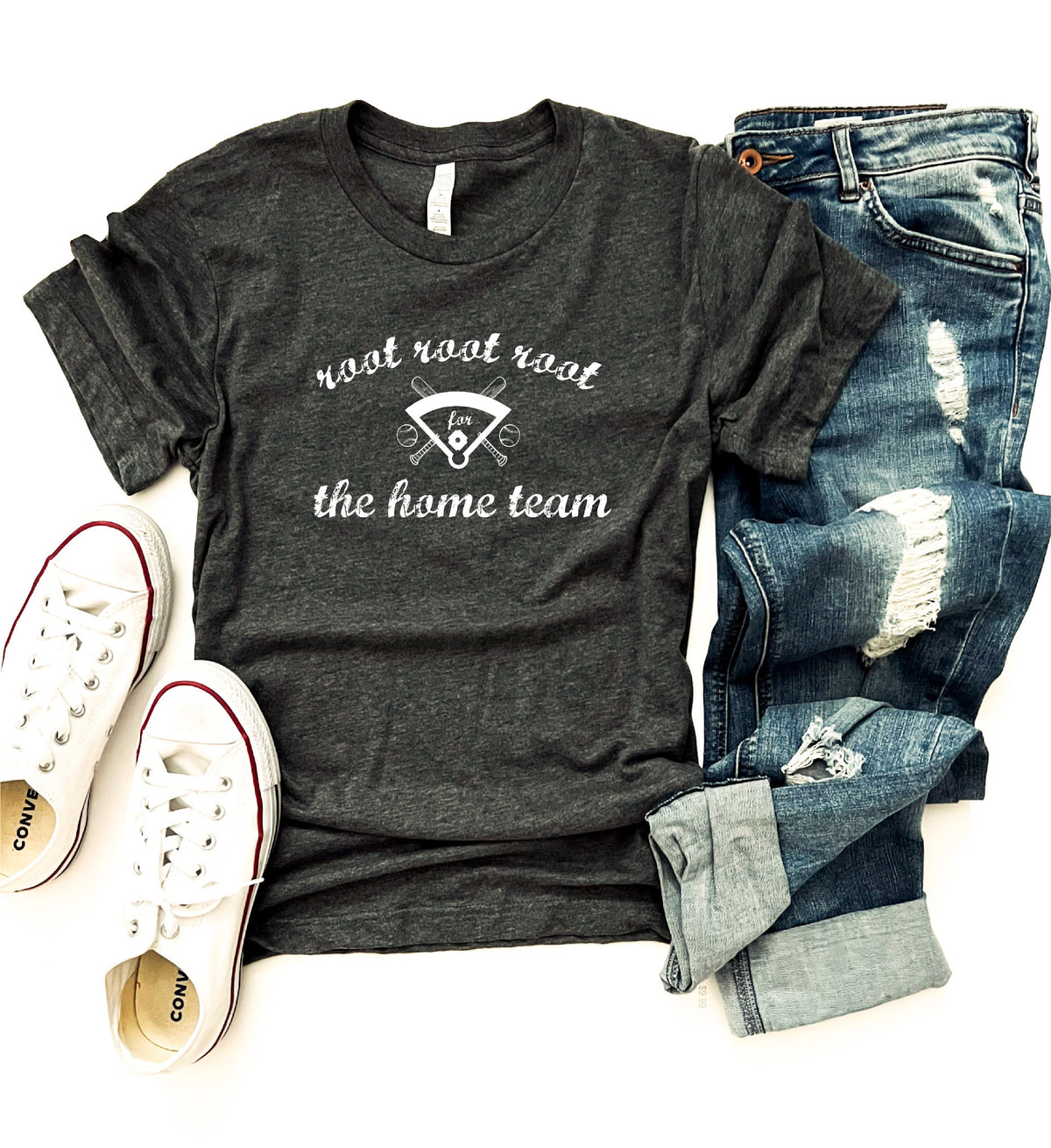 Root root root tee Short sleeve baseball tee Bella Canvas 3001 