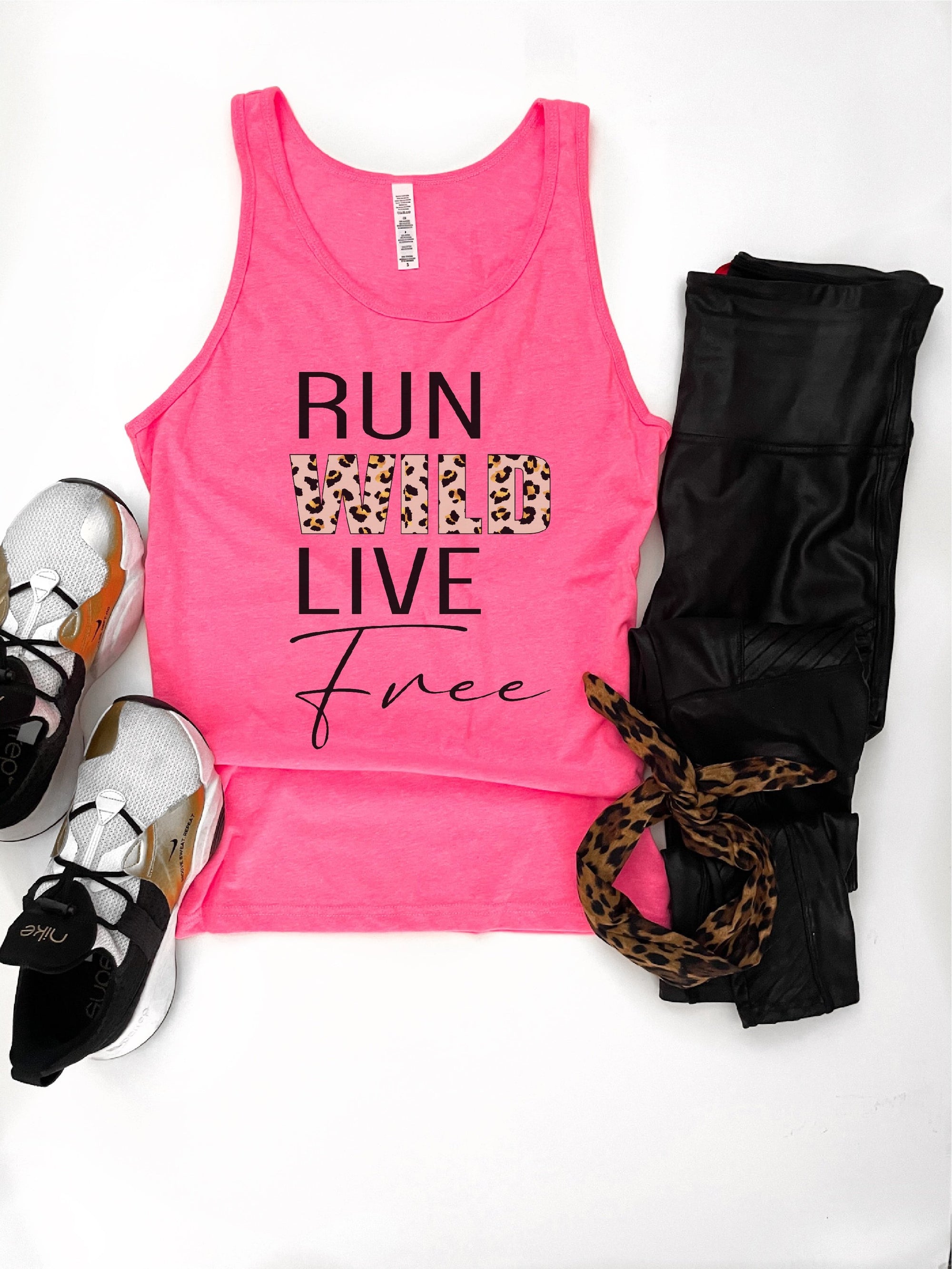 Run wild live free unisex tank Short sleeve miscellaneous tee Bella Canvas 3005 