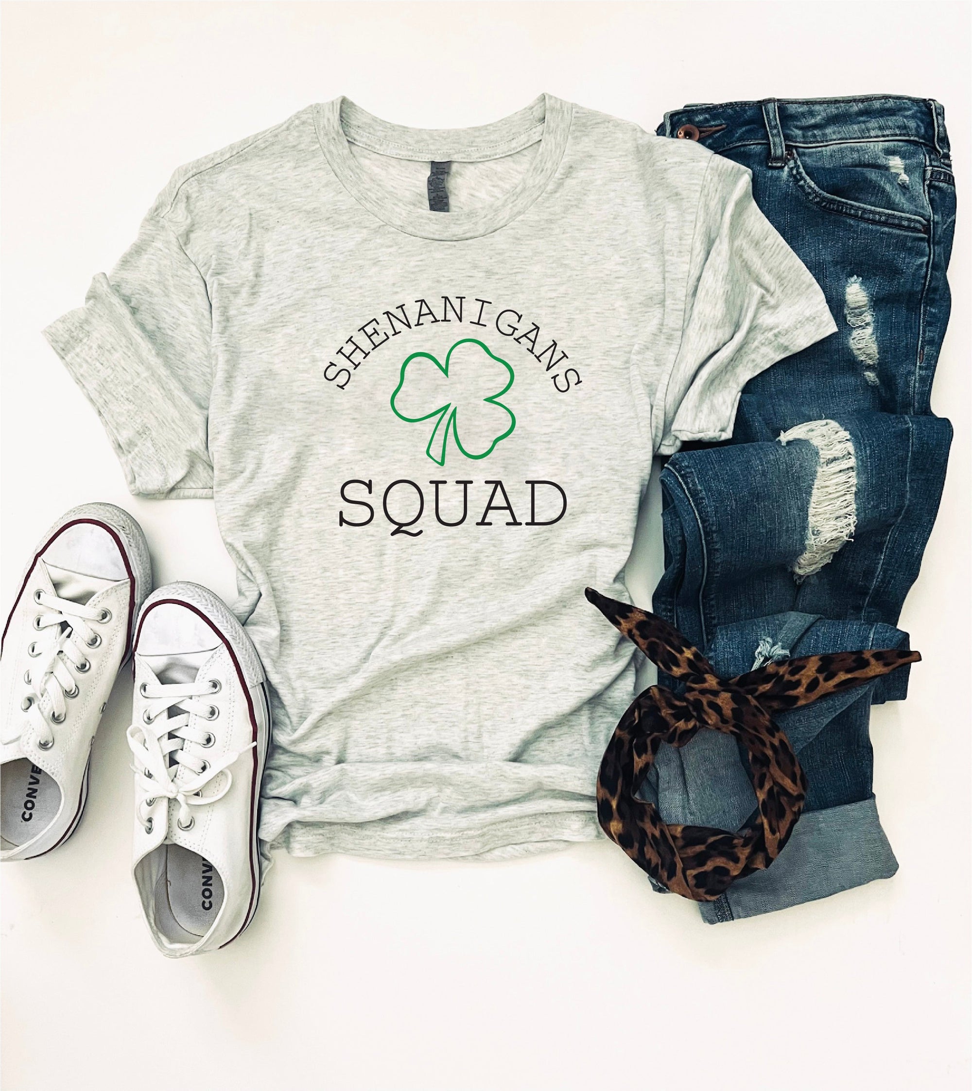 Shenanigans squad tee Short sleeve St patty day tee Bella canvas 3001 