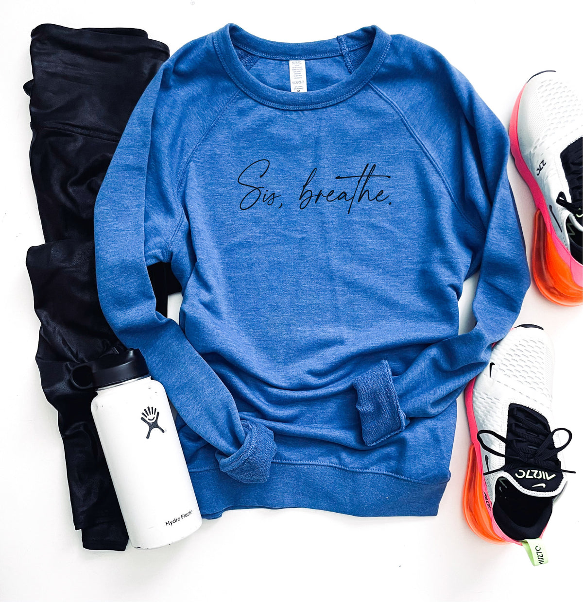 Sis breathe french terry raglan Fall French Terry raglan Independent trading ss1000c XS Heather royal 
