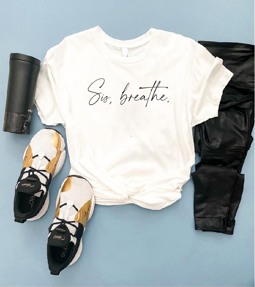 Sis, breathe unisex crew tee Costa Threads 