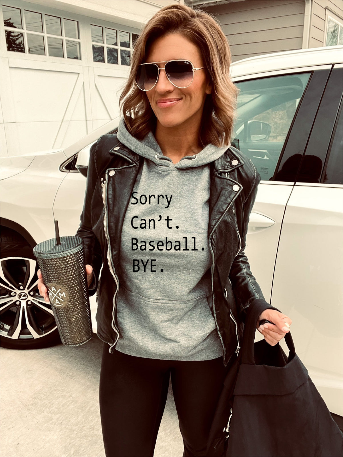 Sorry can&#39;t baseball French Terry hoodie Baseball hoodie Cotton heritage French Terry hoodie 