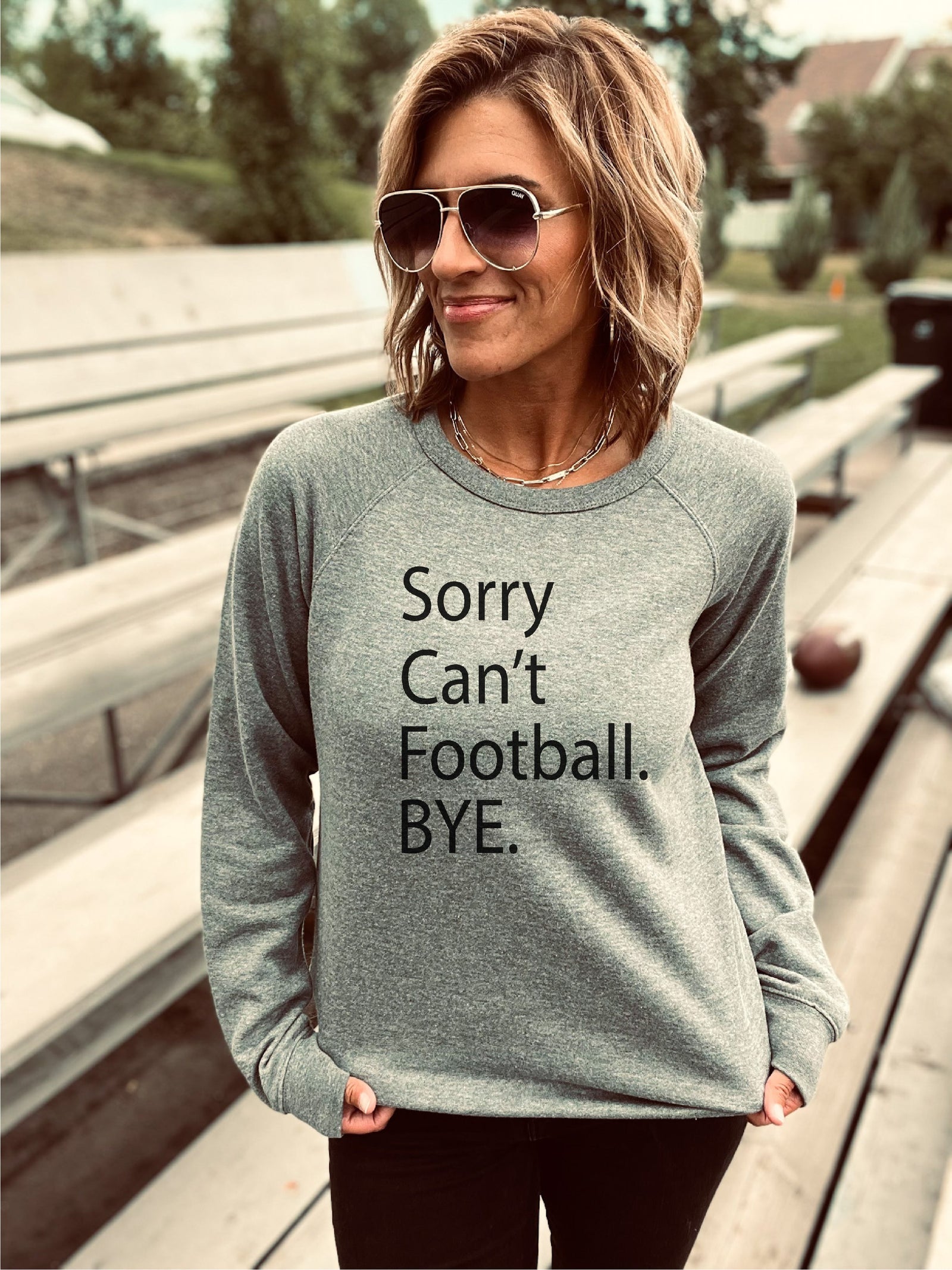 Sorry can't football french terry raglan sweatshirt Football french Terry Lane seven French Terry raglan 