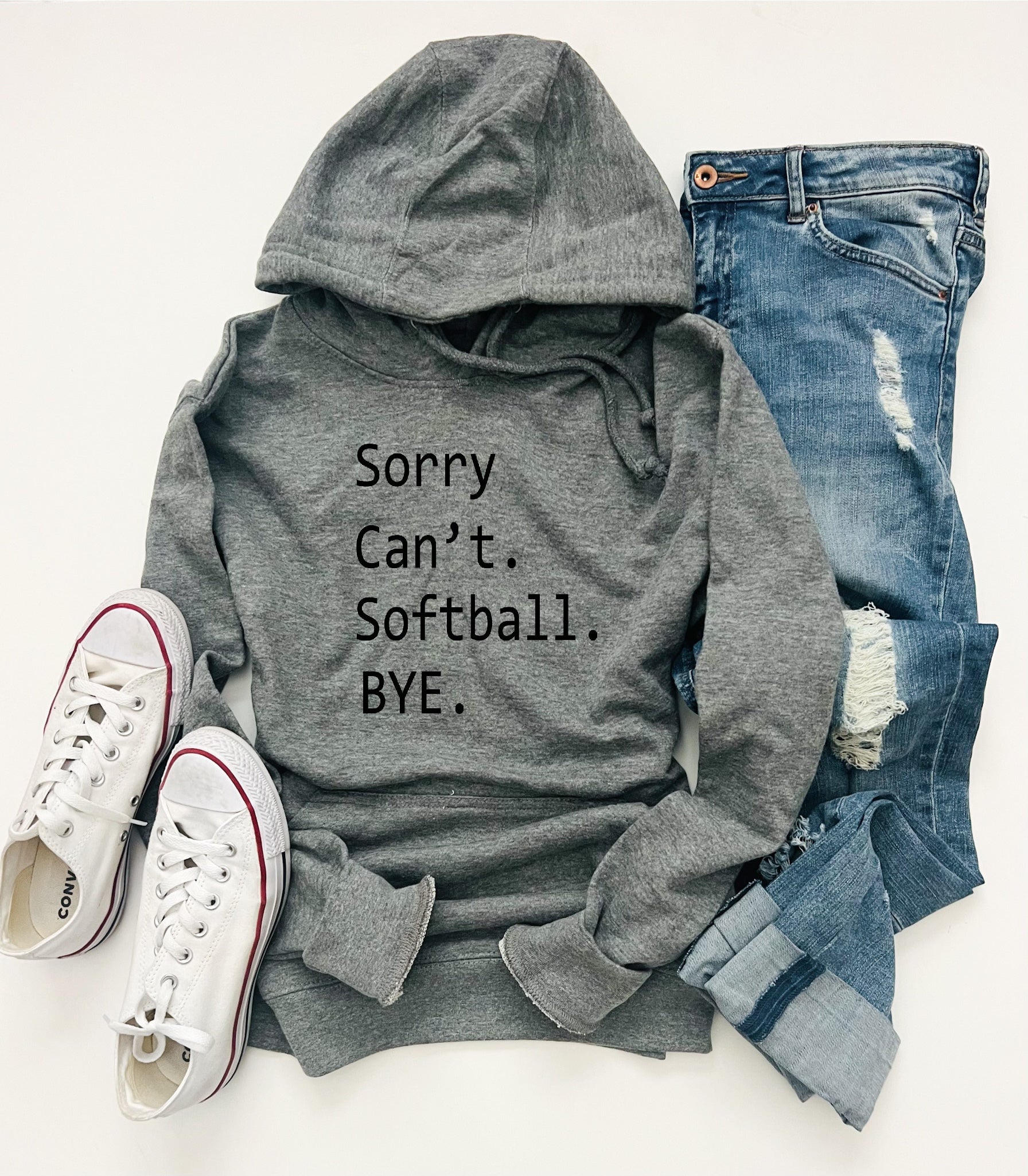 Sorry can't softball French Terry hoodie Baseball hoodie Cotton heritage French Terry hoodie 