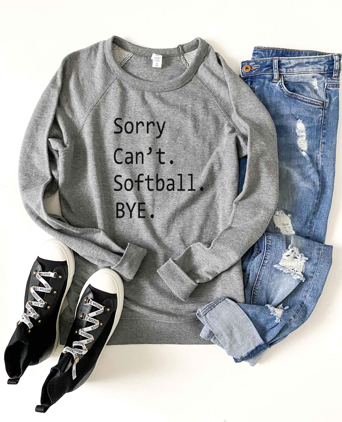 Sorry can&#39;t softball french terry raglan sweatshirt Baseball french Terry raglan Lane seven French Terry raglan 