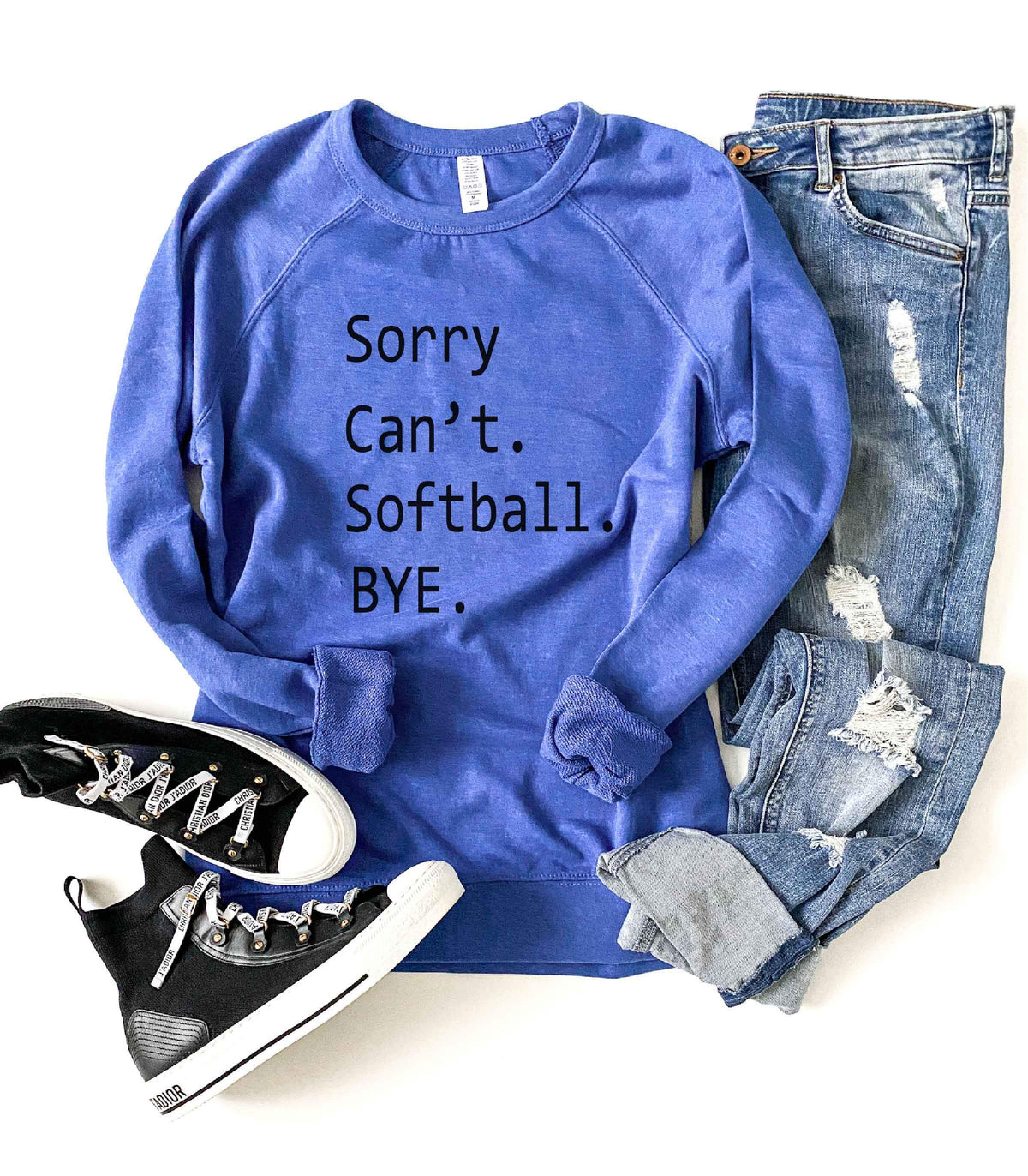 Sorry can&#39;t softball french terry raglan sweatshirt Baseball french Terry raglan Lane seven French Terry raglan 