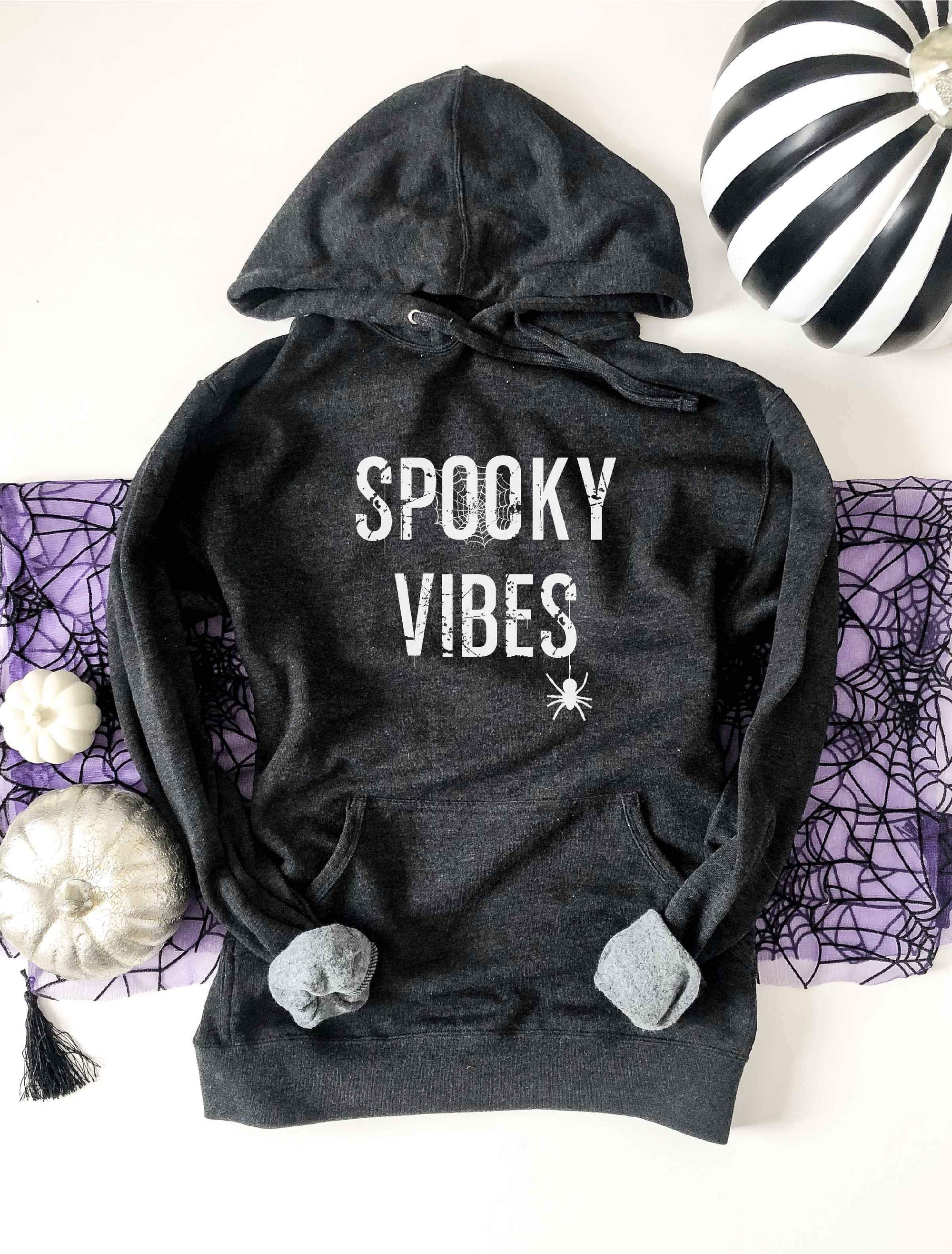 Spooky vibes french terry hoodie Halloween hoodie lane seven french terry hoodie 