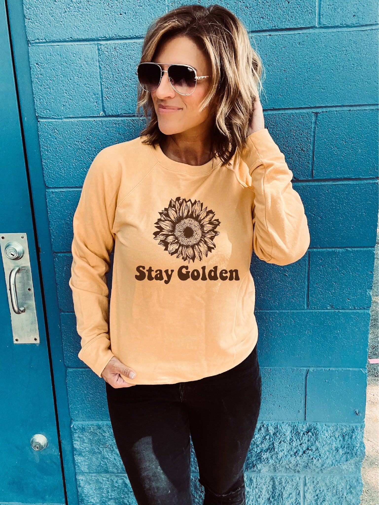 Stay golden french terry raglan Fall French Terry raglan Cotton heritage French Terry raglan 
