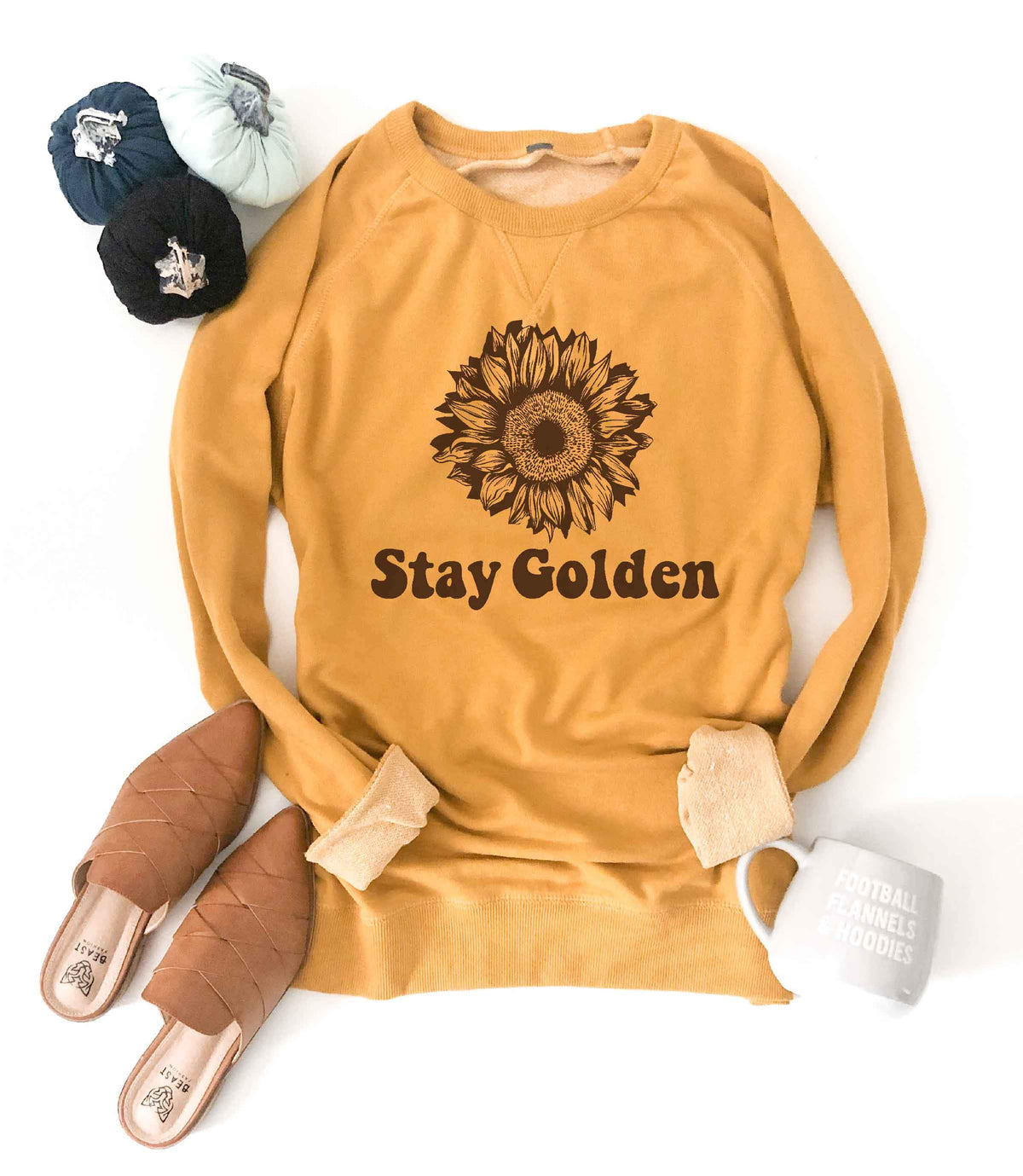 Stay golden french terry raglan Fall French Terry raglan Cotton heritage French Terry raglan XS Mustard 