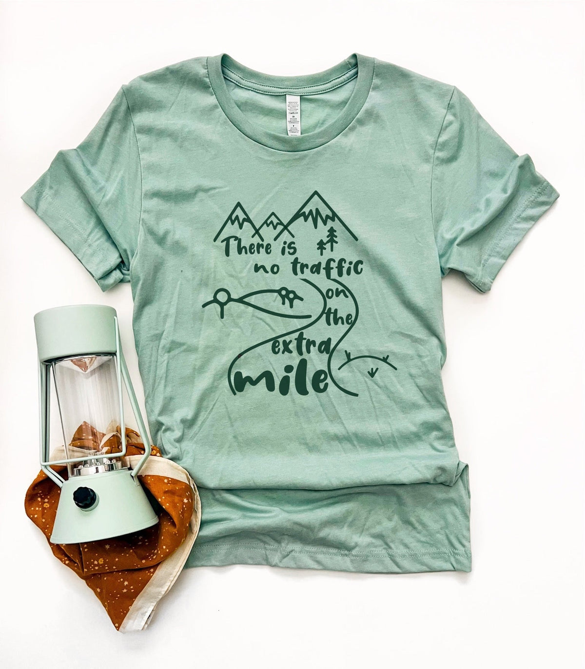 There is no traffic tee Short sleeve travel tee Bella Canvas 3001 