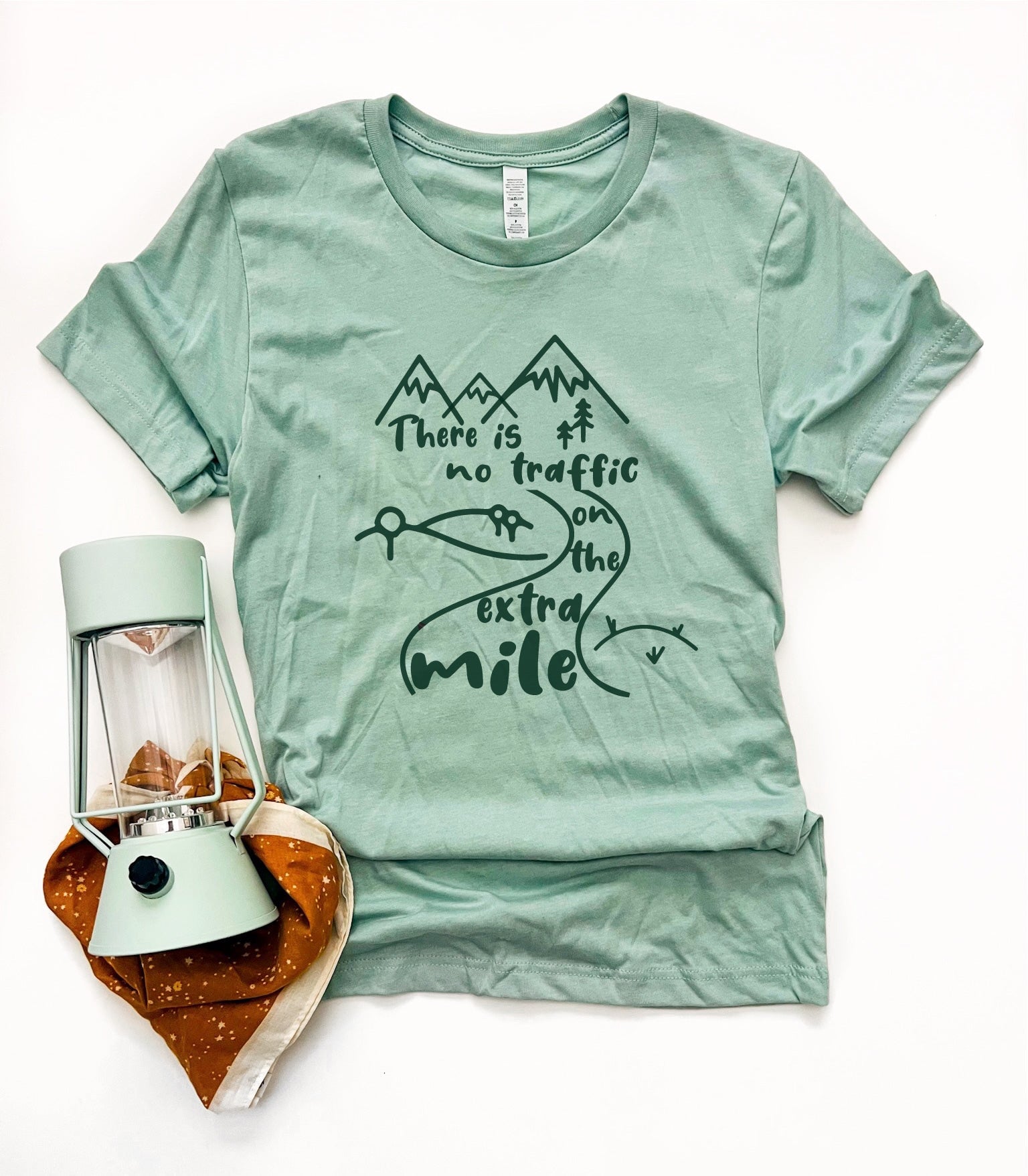 There is no traffic tee Short sleeve travel tee Bella Canvas 3001 