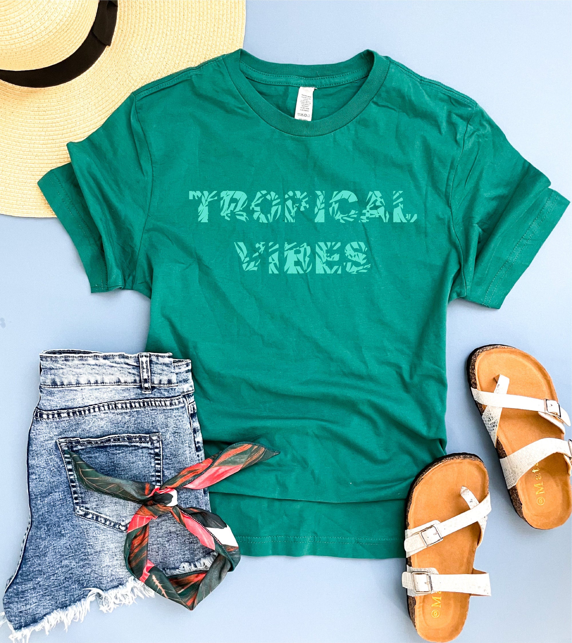 Tropical vibes tee Short sleeve summer tee Lane seven unisex tee 