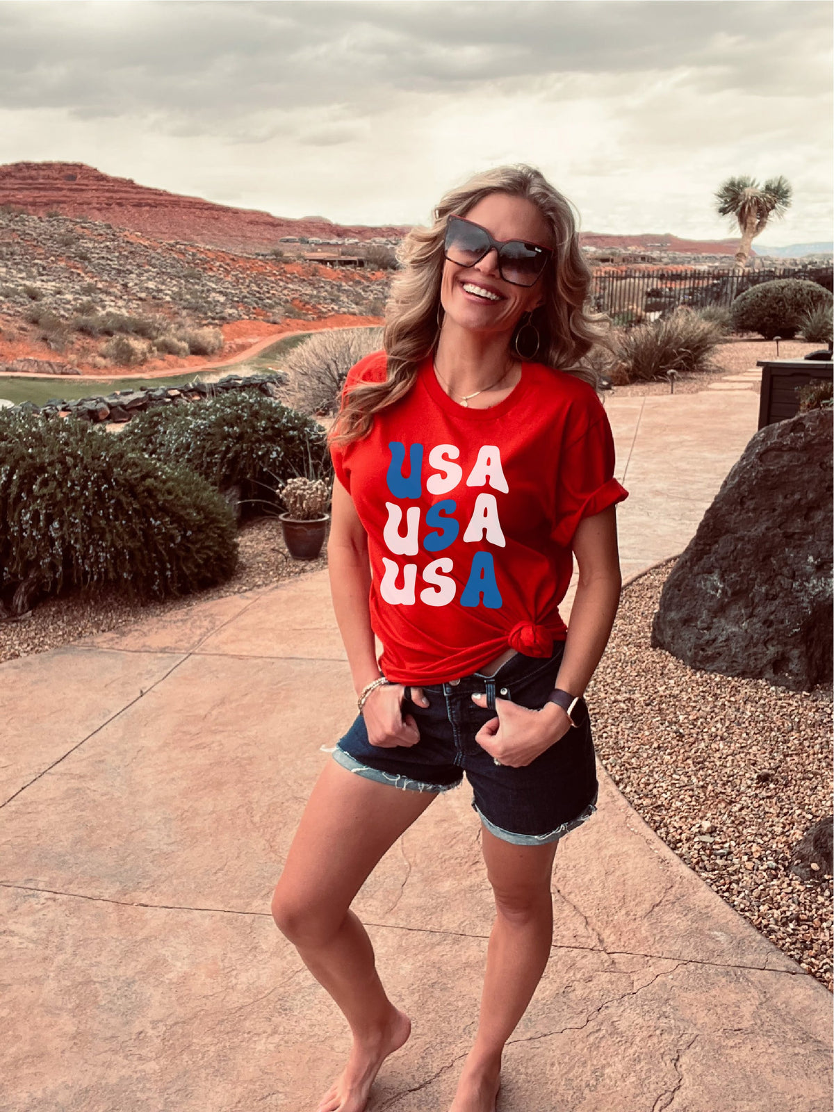 USA tee Short sleeve patriotic tee Bella Canvas 3001 