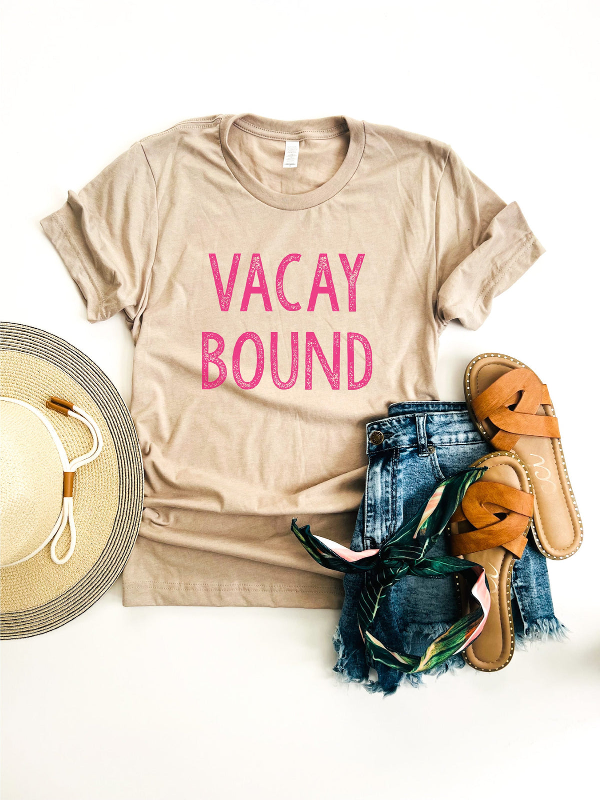 Vacay bound tee Short sleeve summer tee Bella Canvas 3001 