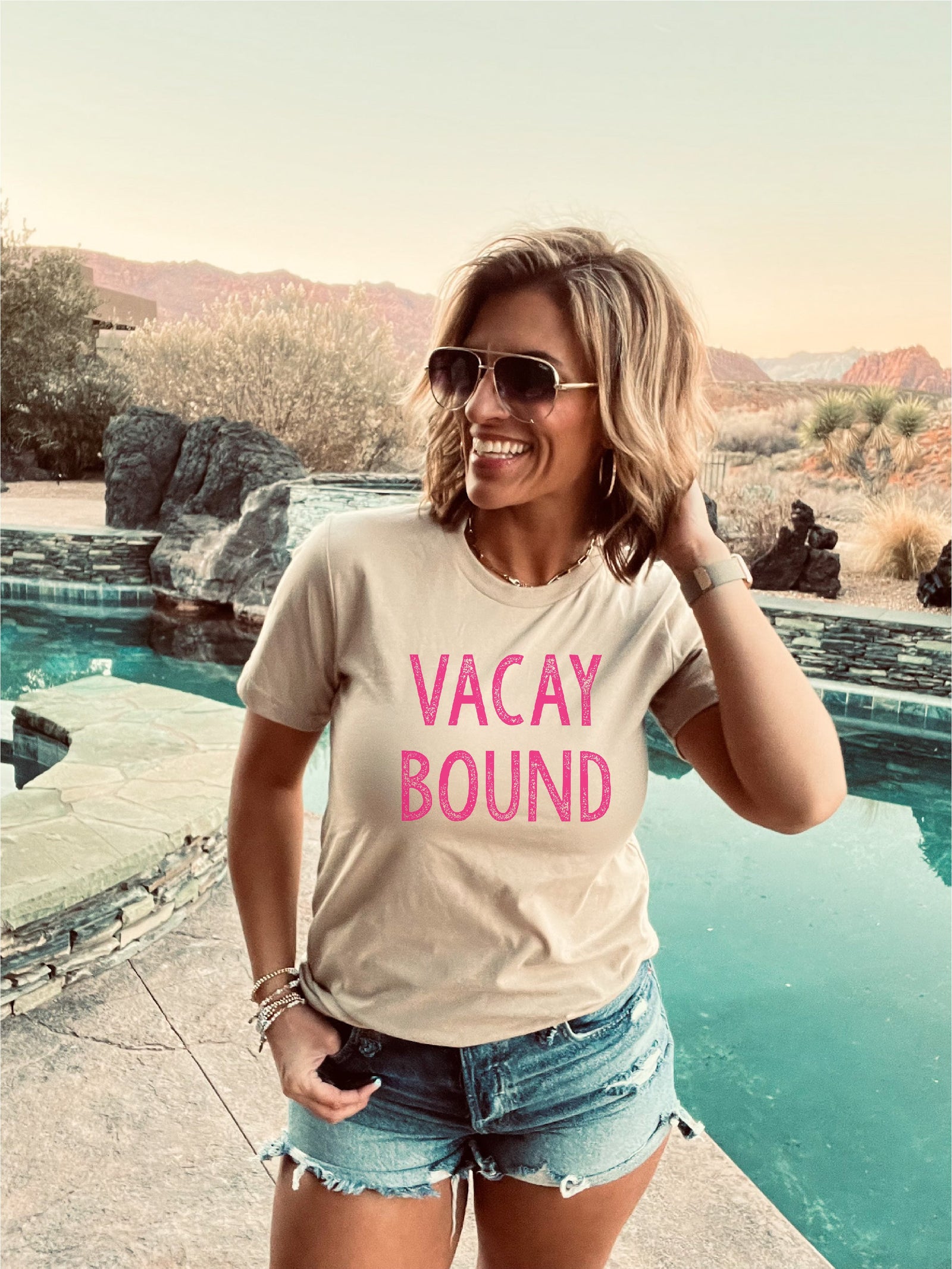 Vacay bound tee Short sleeve summer tee Bella Canvas 3001 