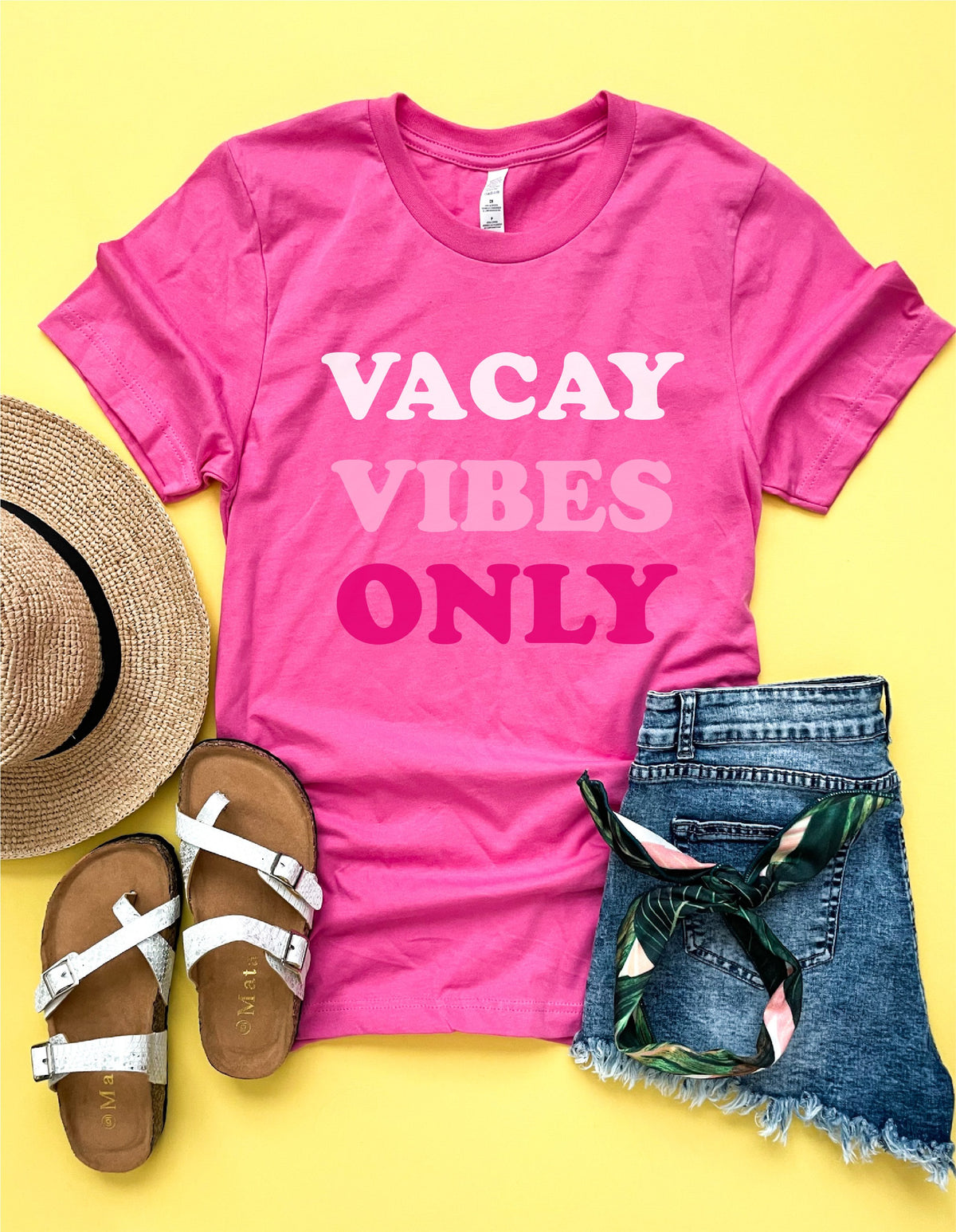 Vacay vibes only tee Short sleeve summer tee Bella Canvas 3001 